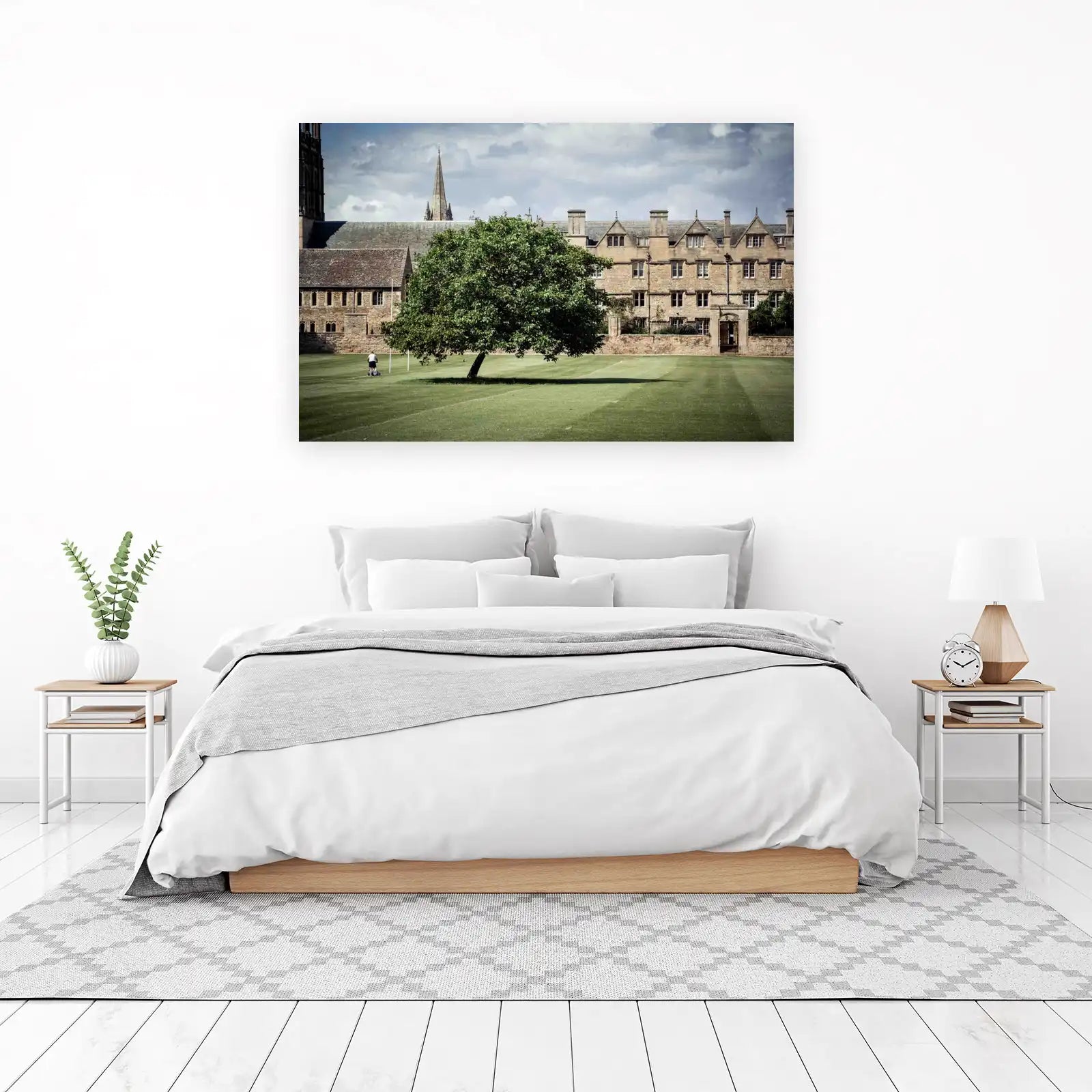 Historic Courtyard Tree Wall Art