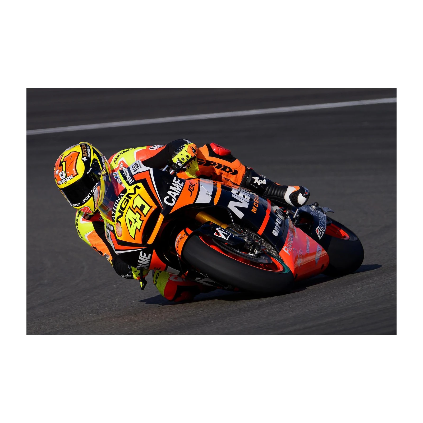 Dynamic Motorcycle Race Action Wall Art