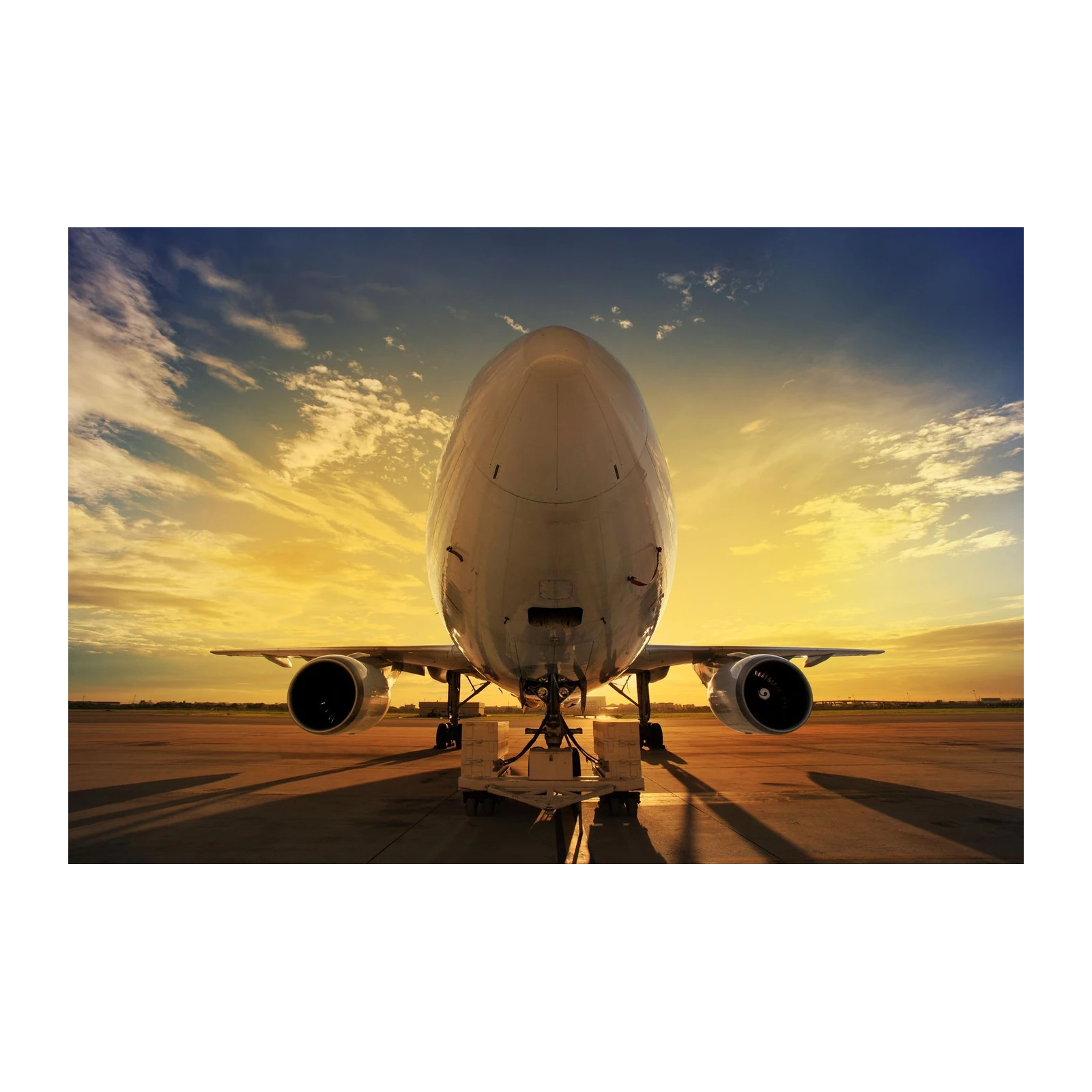 Jet at Sunset Wall Art | Aviation Art