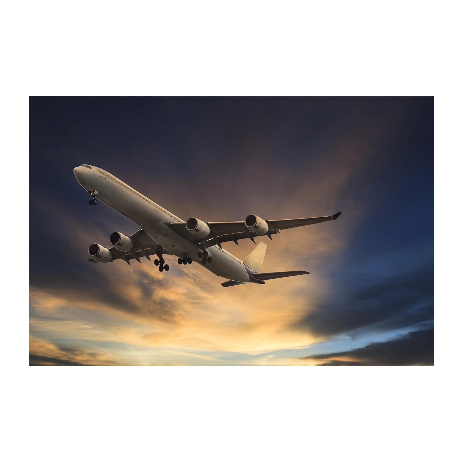 Dramatic Airplane Ascent Wall Art