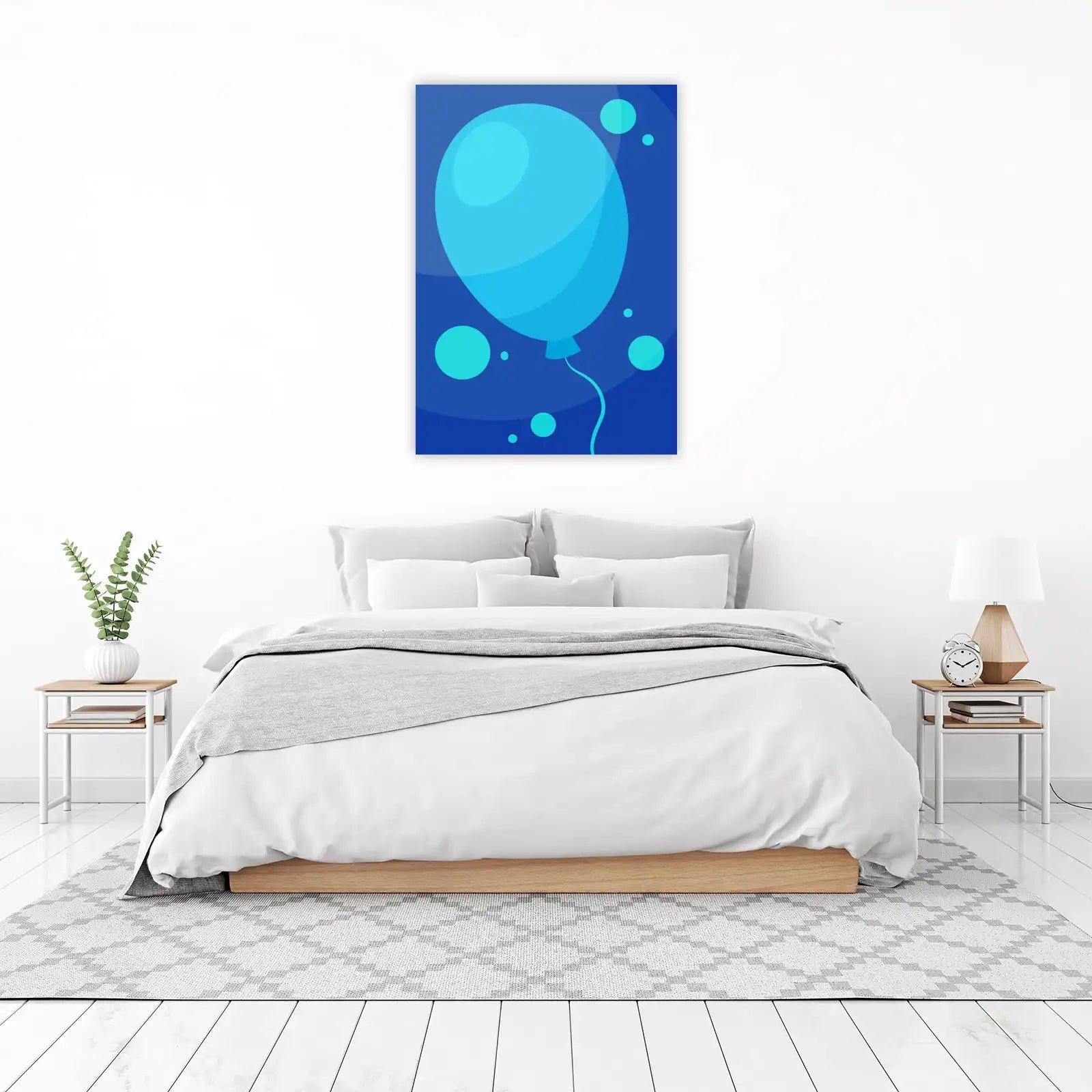 Blue Balloon Celebration Wall Art
