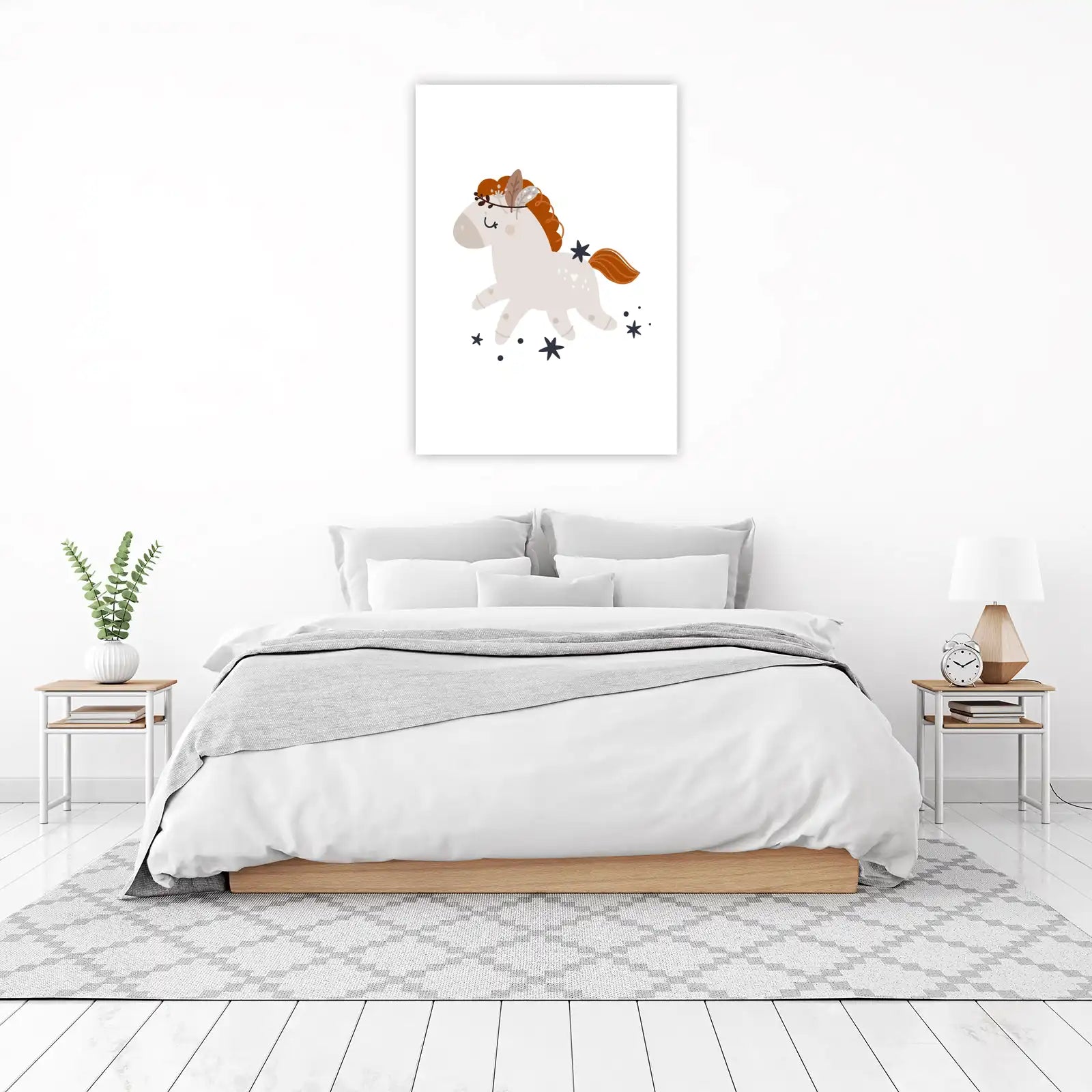 Boho Dreamy Horse Wall Art Wall Art