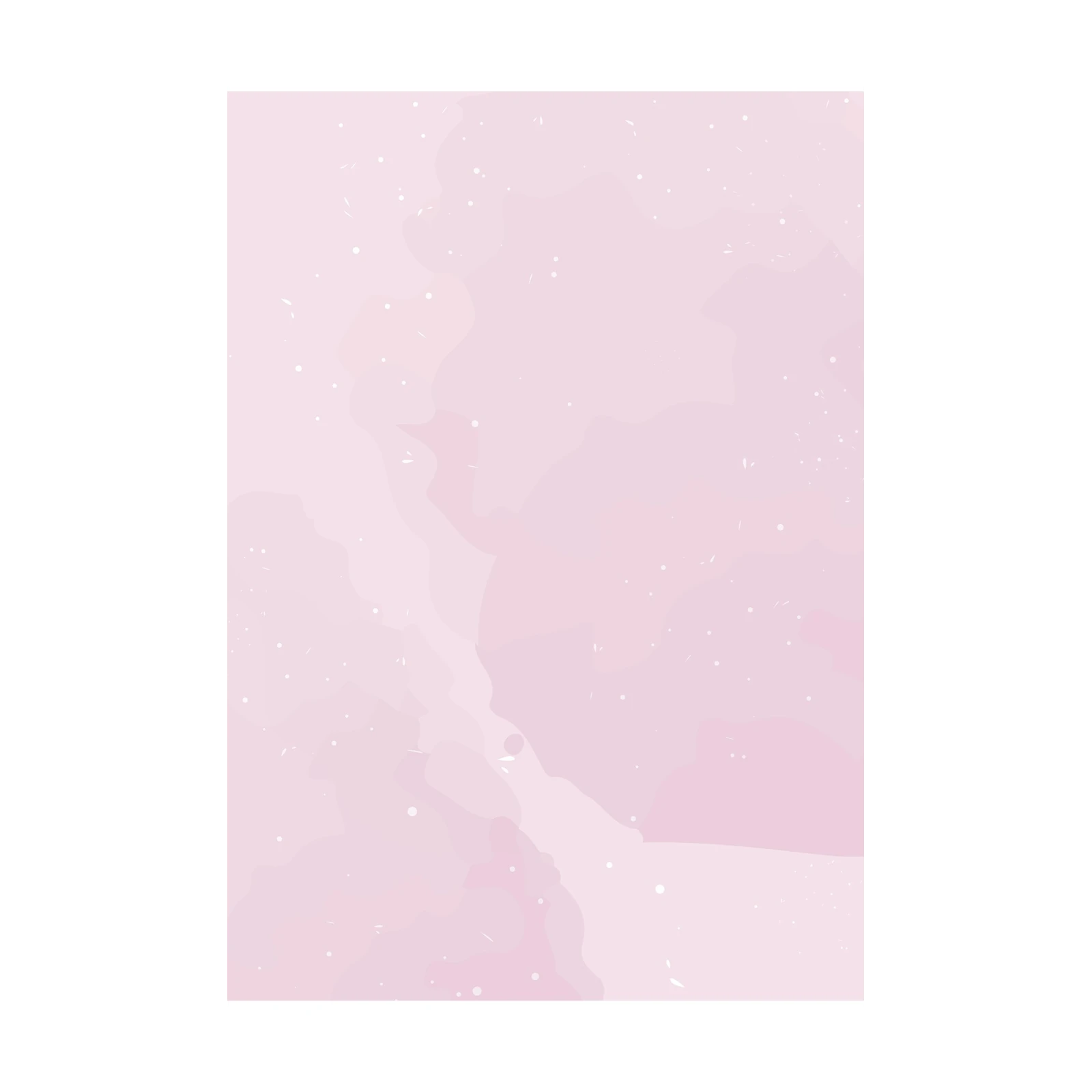 Soft Pink Watercolor Swirls Wall Art