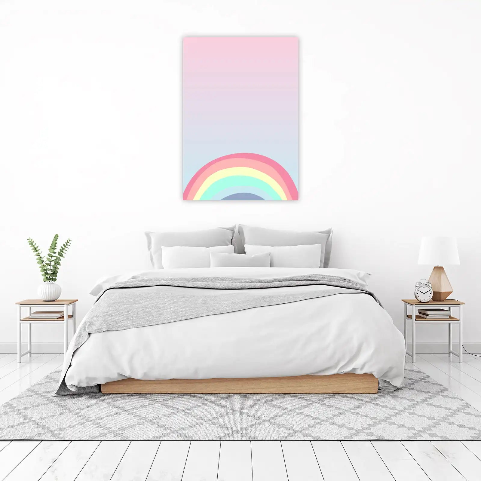 Pastel Rainbow Serenity Wall Art