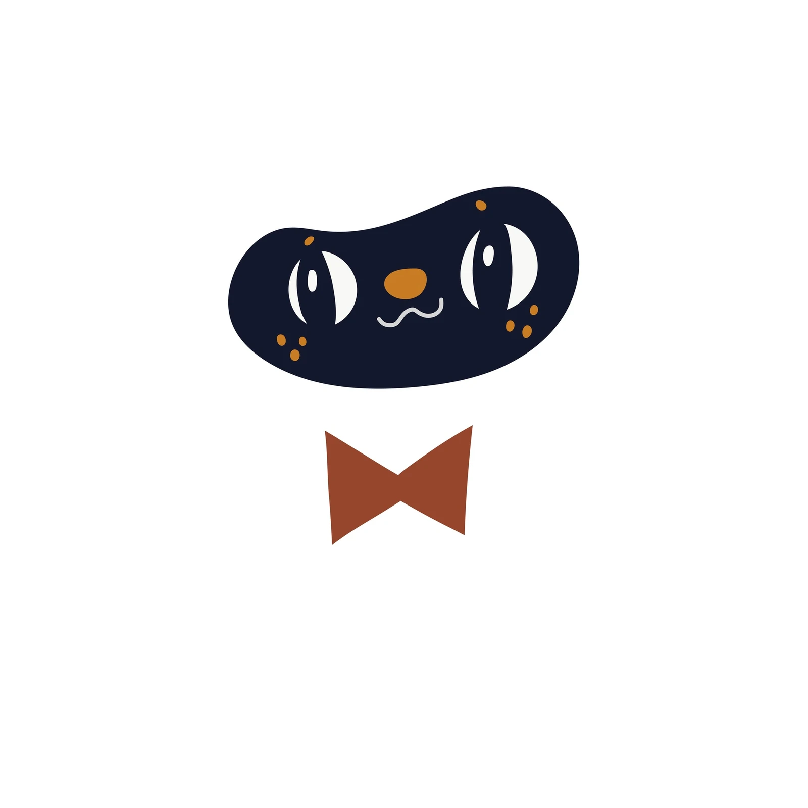 Chic Cat Face Bowtie Art Wall Art