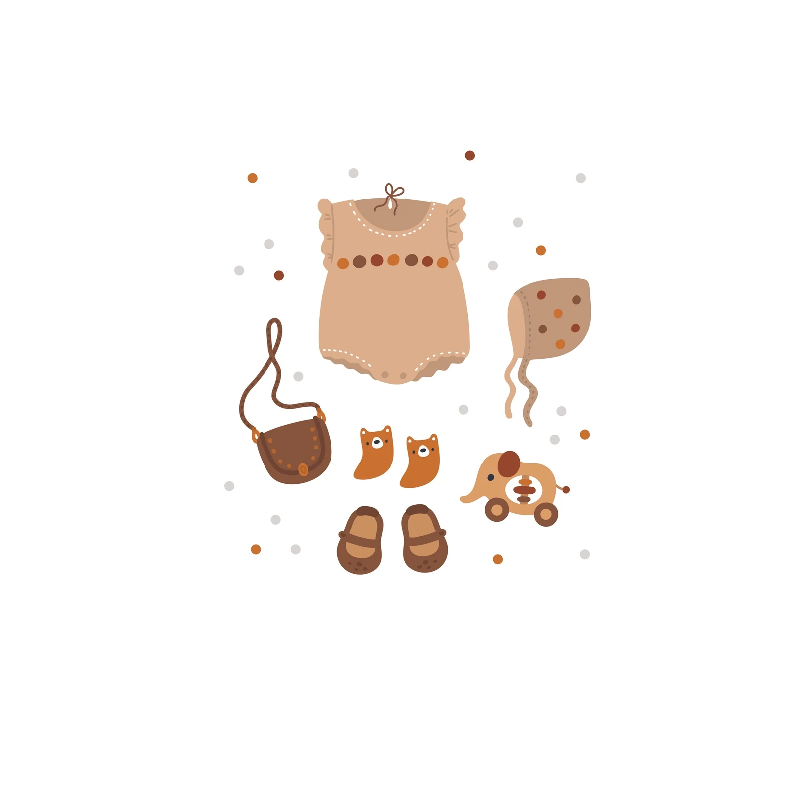 Boho Baby Essentials & Elephant Wall Art