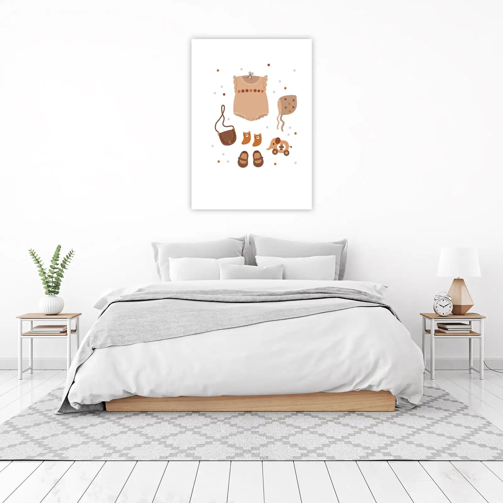 Boho Baby Essentials & Elephant Wall Art