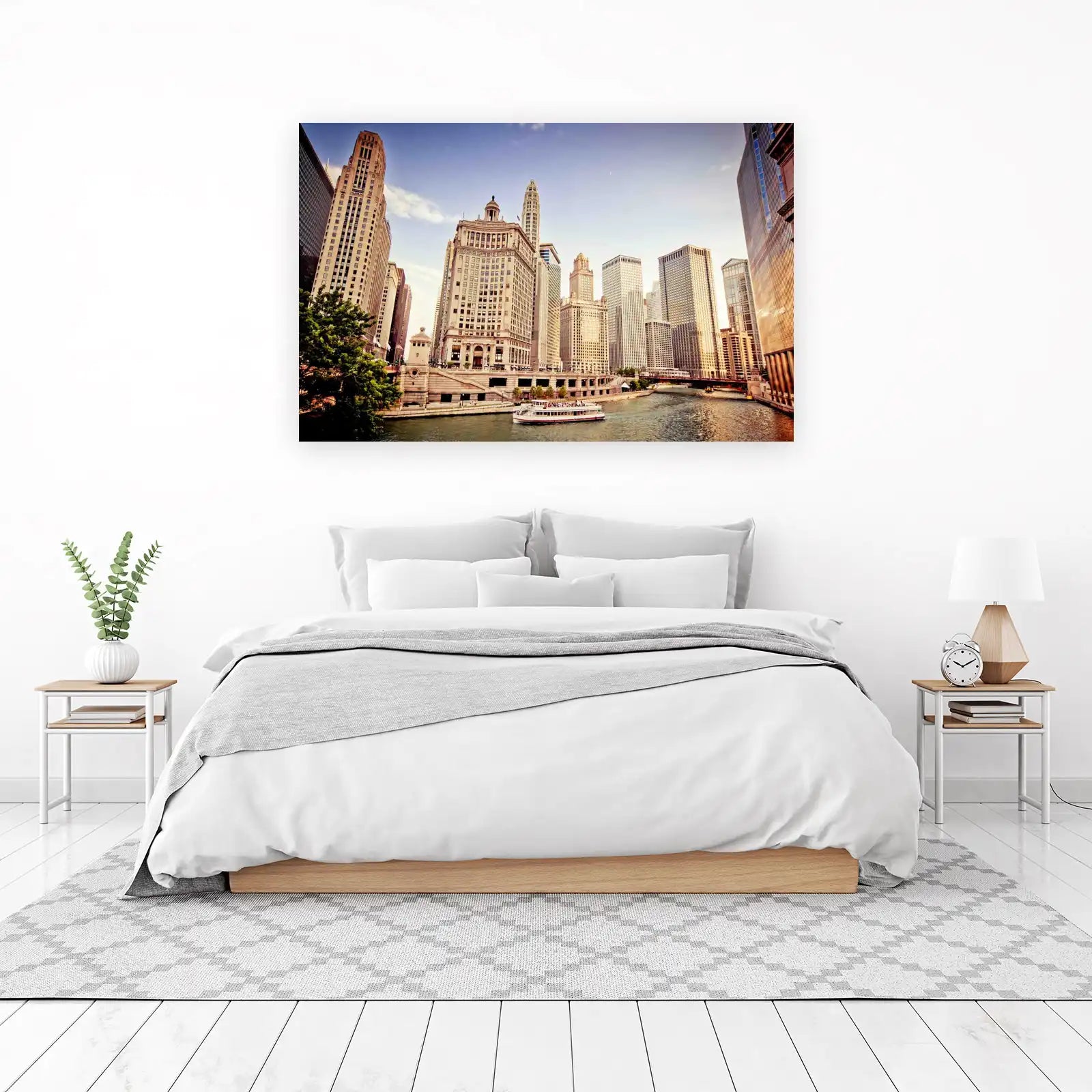 Chicago River Skyline Wall Art