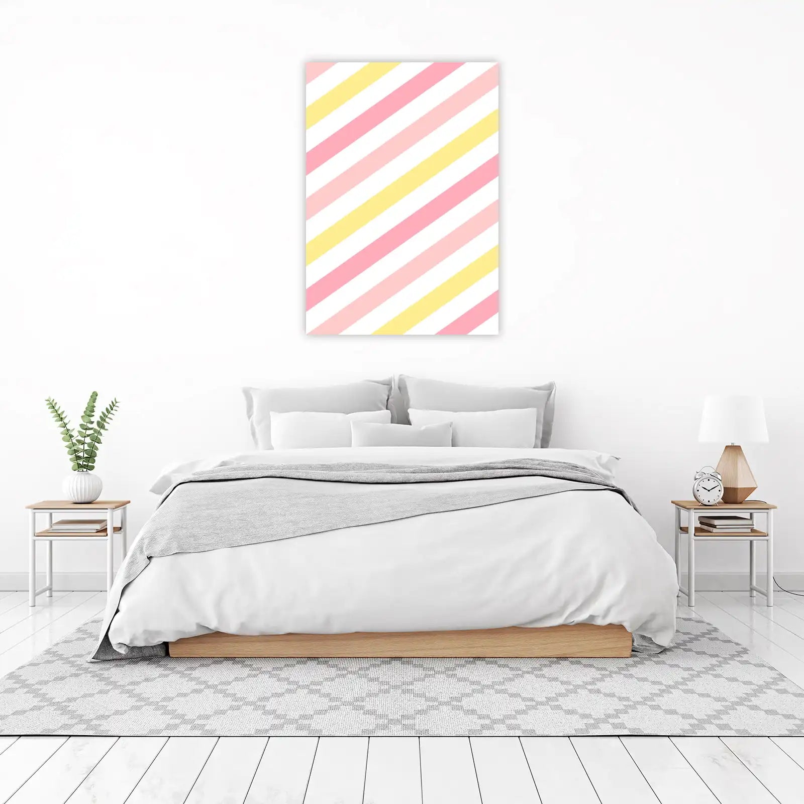 Pastel Stripes Wall Art Wall Art