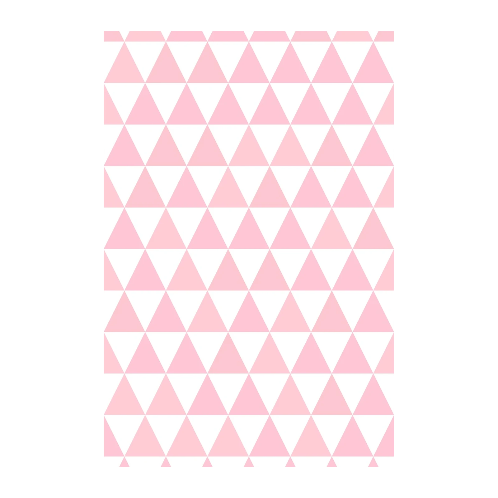 Geometric Pink Triangles Wall Art