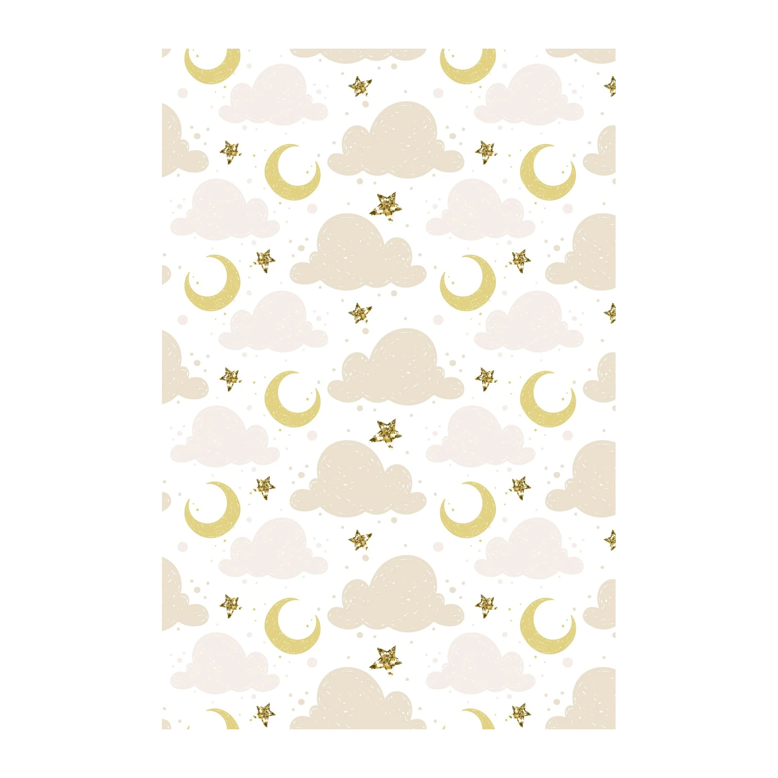 Whimsical Moon & Stars Cloud Wall Art