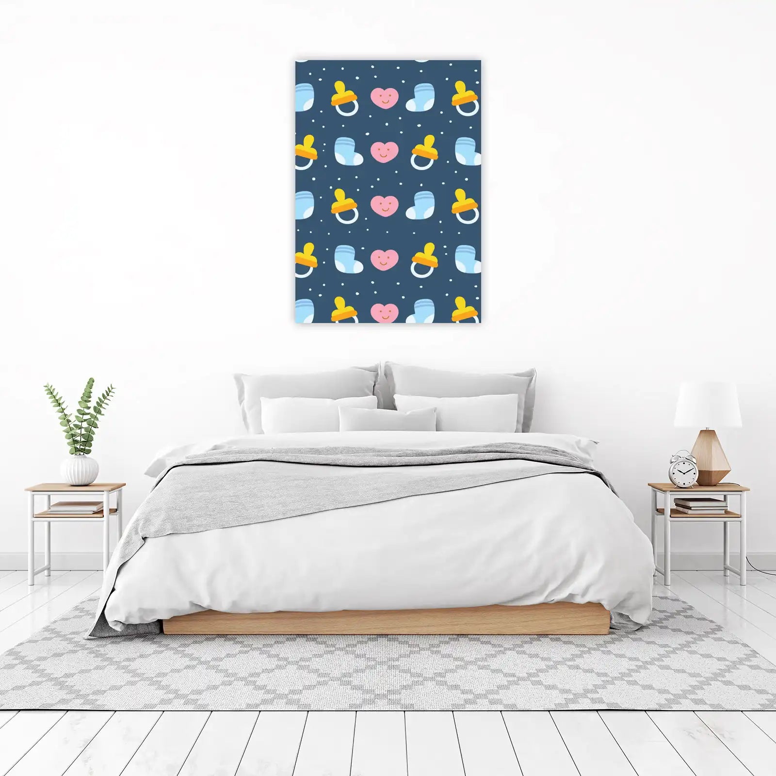 Cute Baby Socks & Pacifier Wall Art