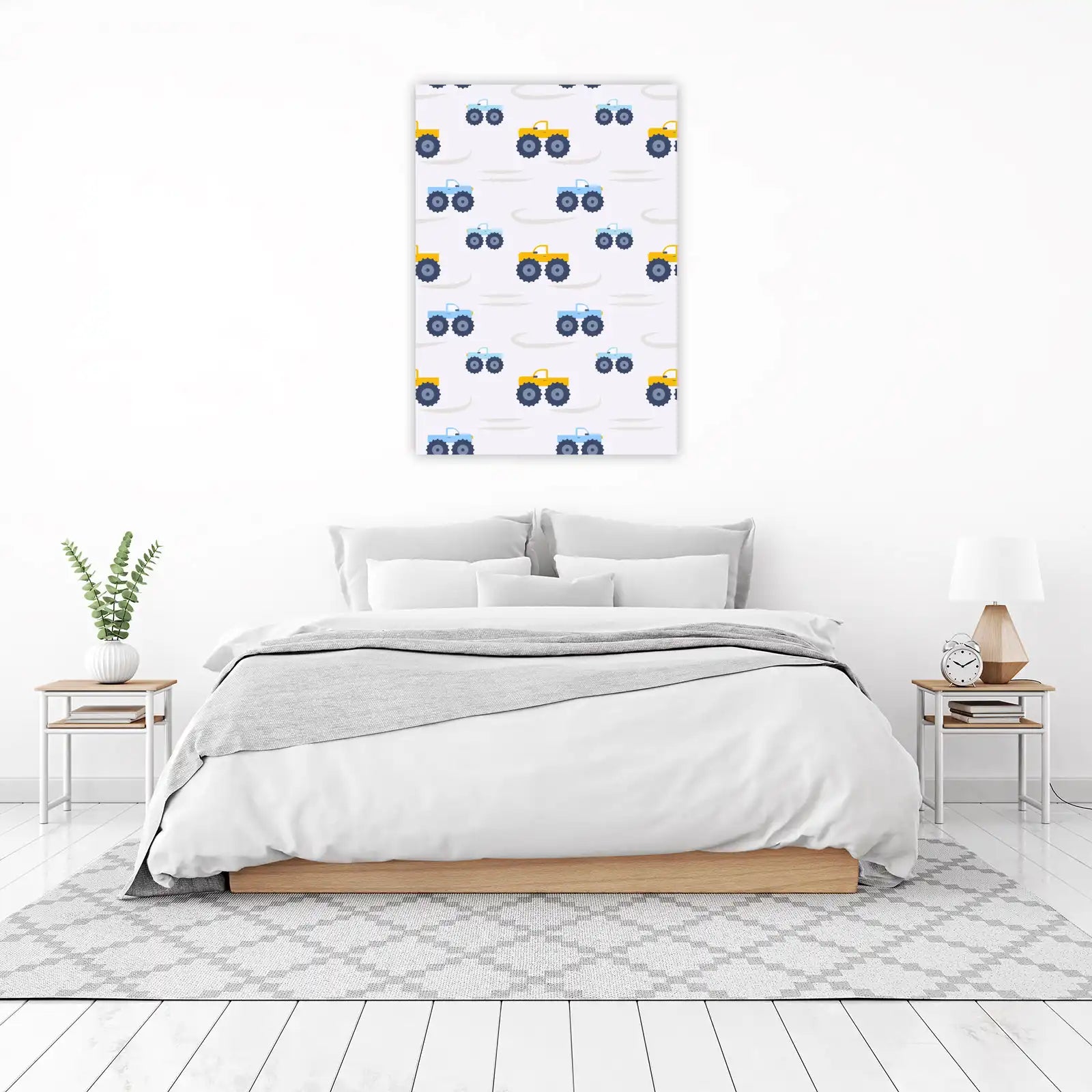 Fun Monster Truck Patterns Wall Art