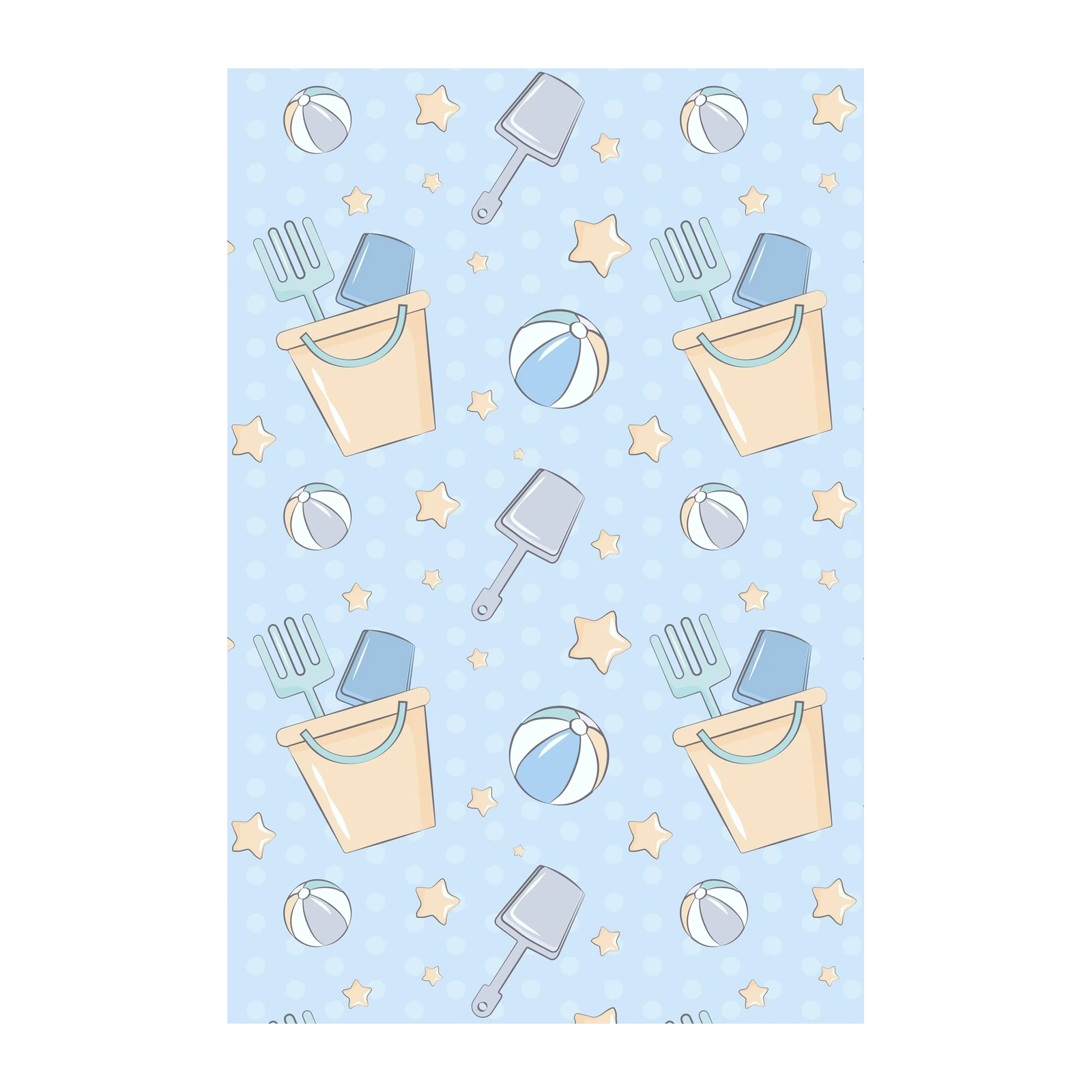 Beach Day Fun Pattern Wall Art