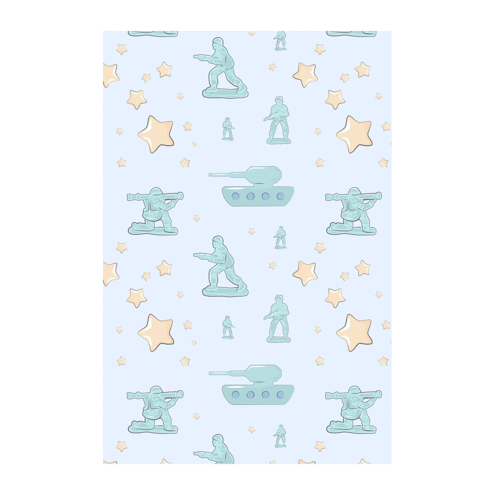 Toy Soldier & Tank Art Wall Art for Boys Room