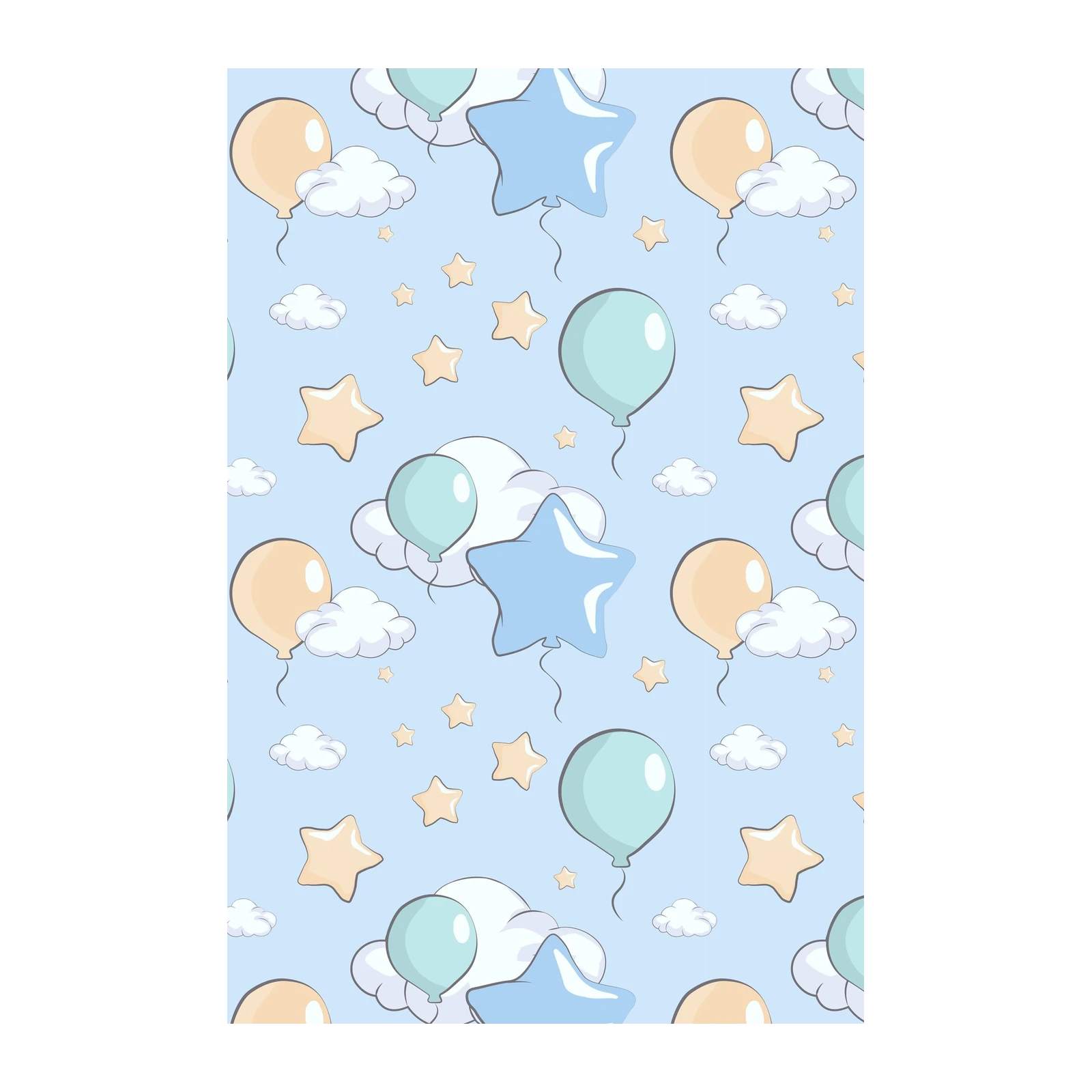 Dreamy Stars & Balloons Nursery Wall Art