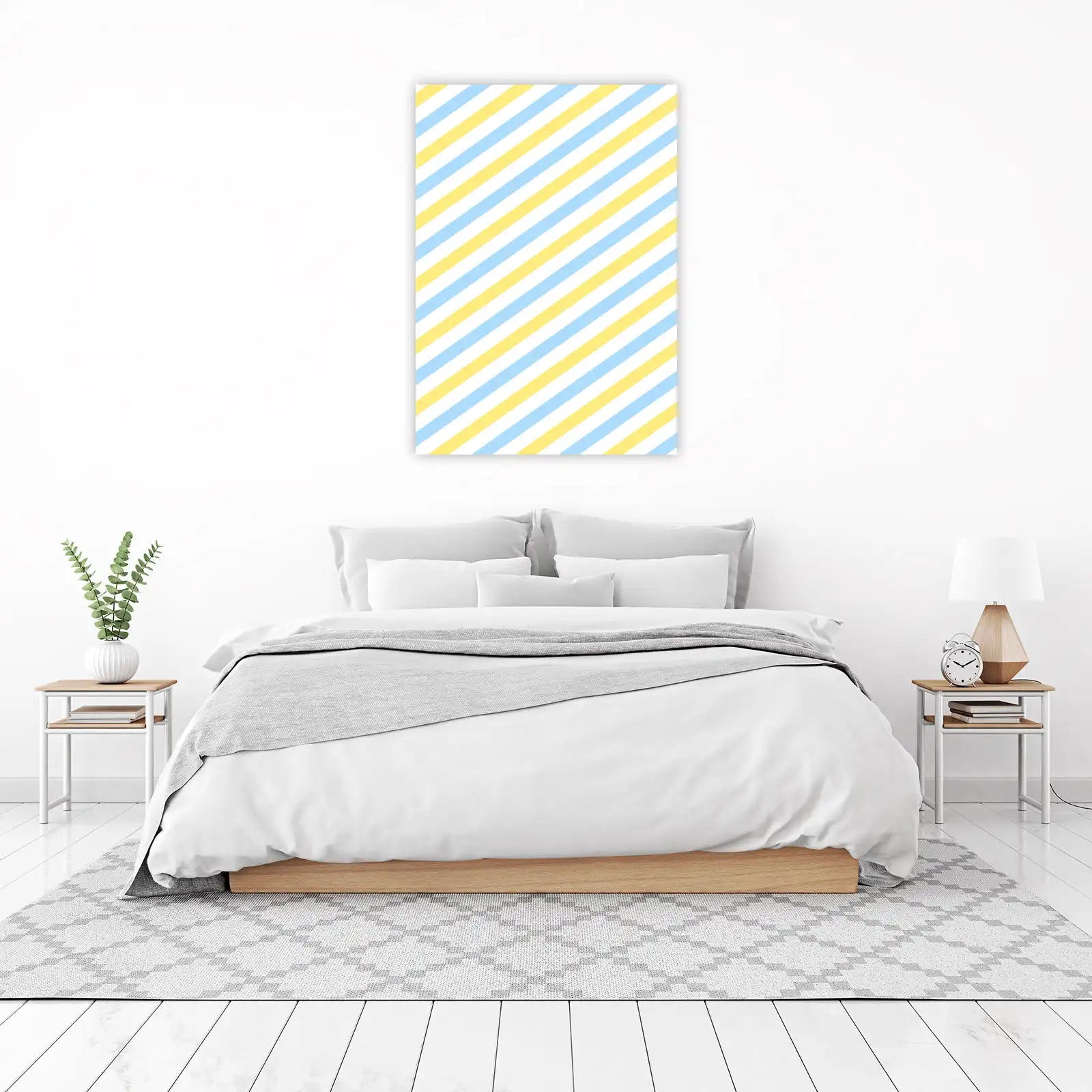 Sweet Dreams Pastel Stripes Wall Art