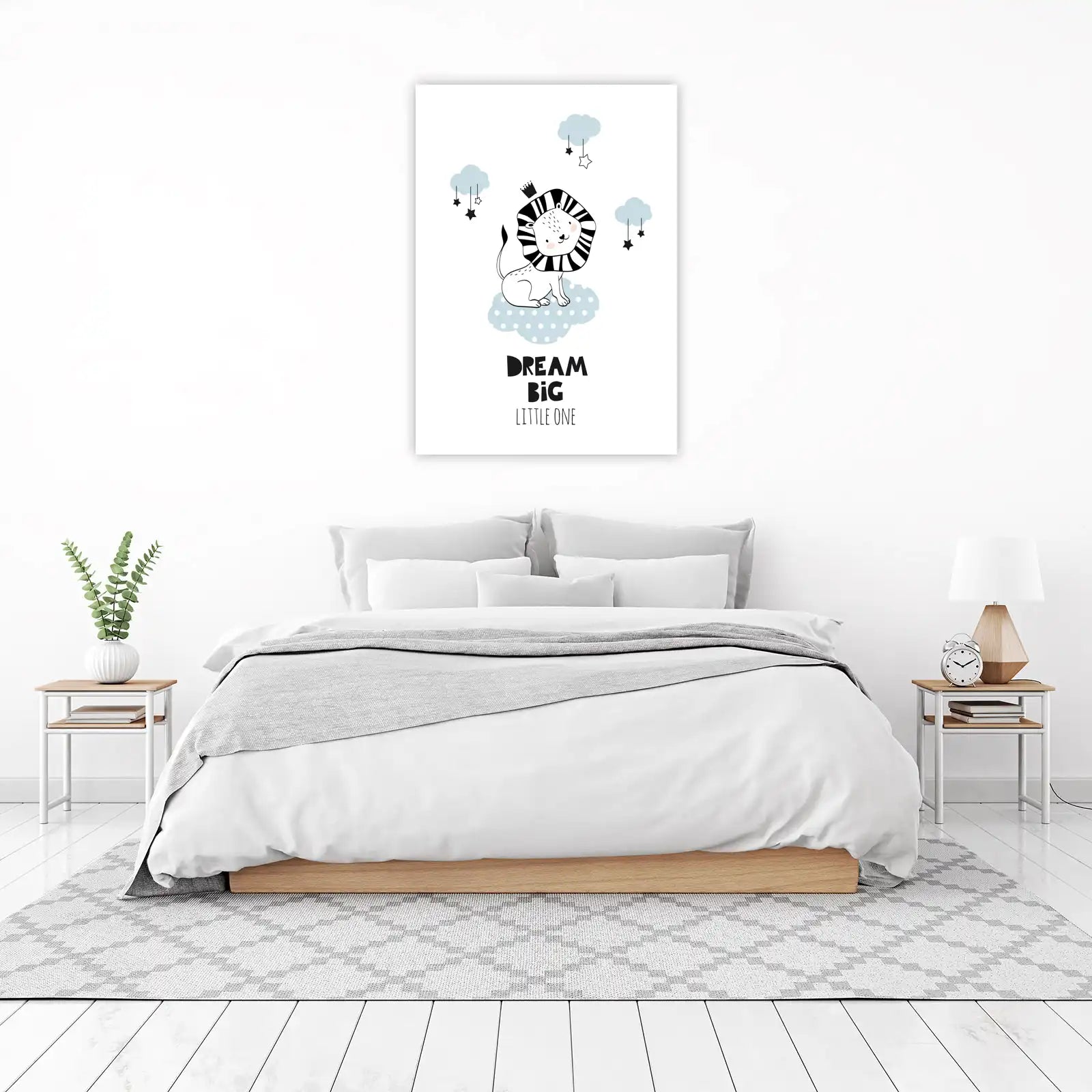 Dream Big Lion Nursery Wall Art