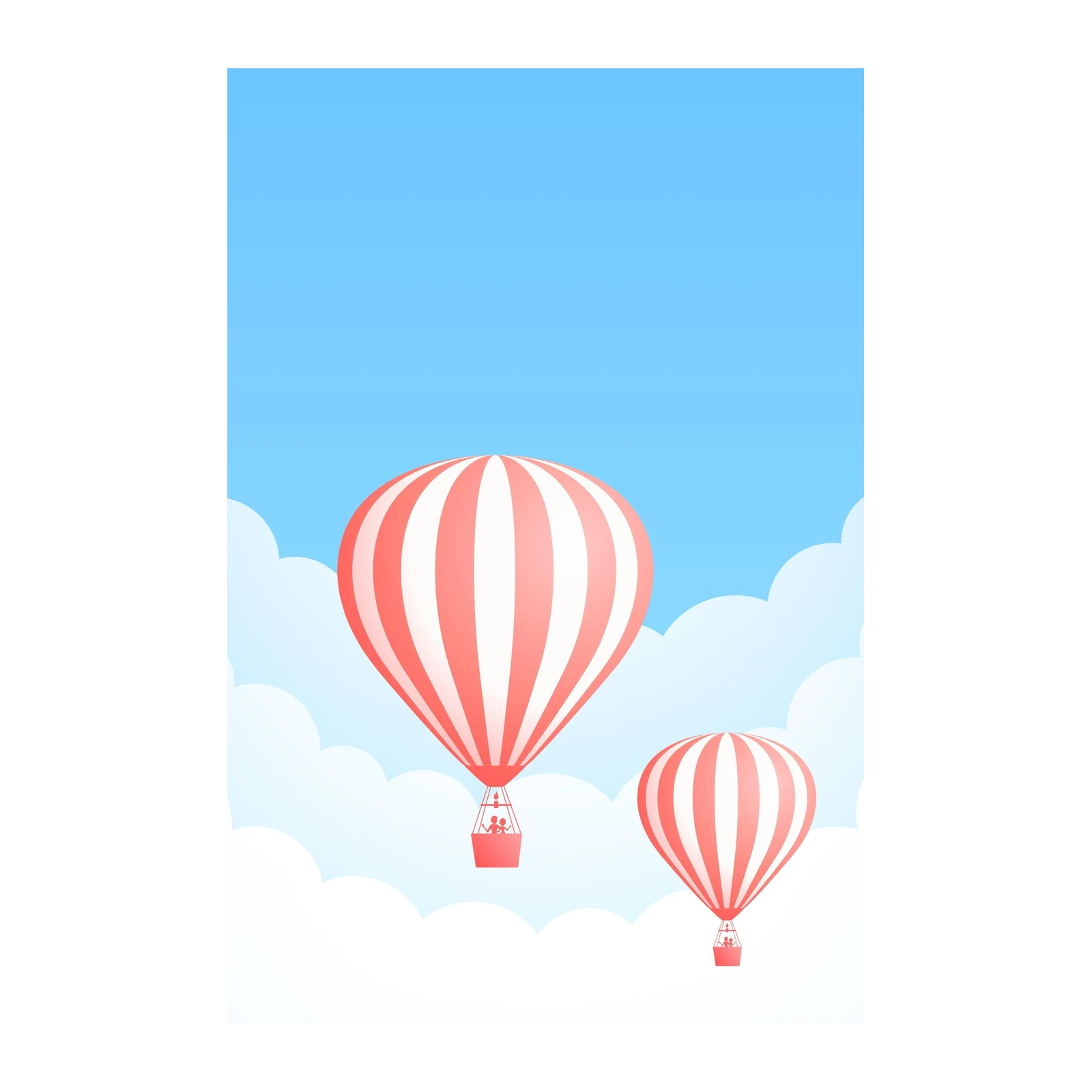 Dreamy Hot Air Balloon Ride Wall Art