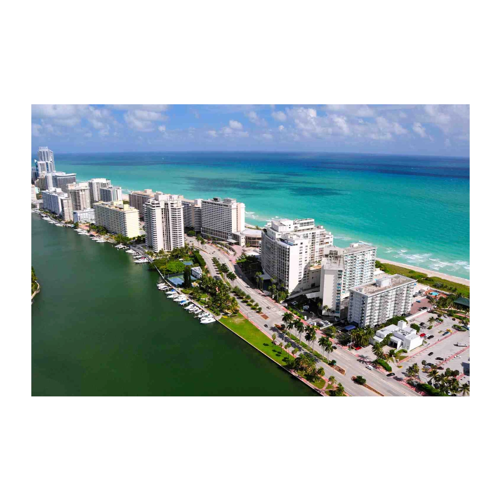 Miami Beach Skyline & Ocean Wall Art