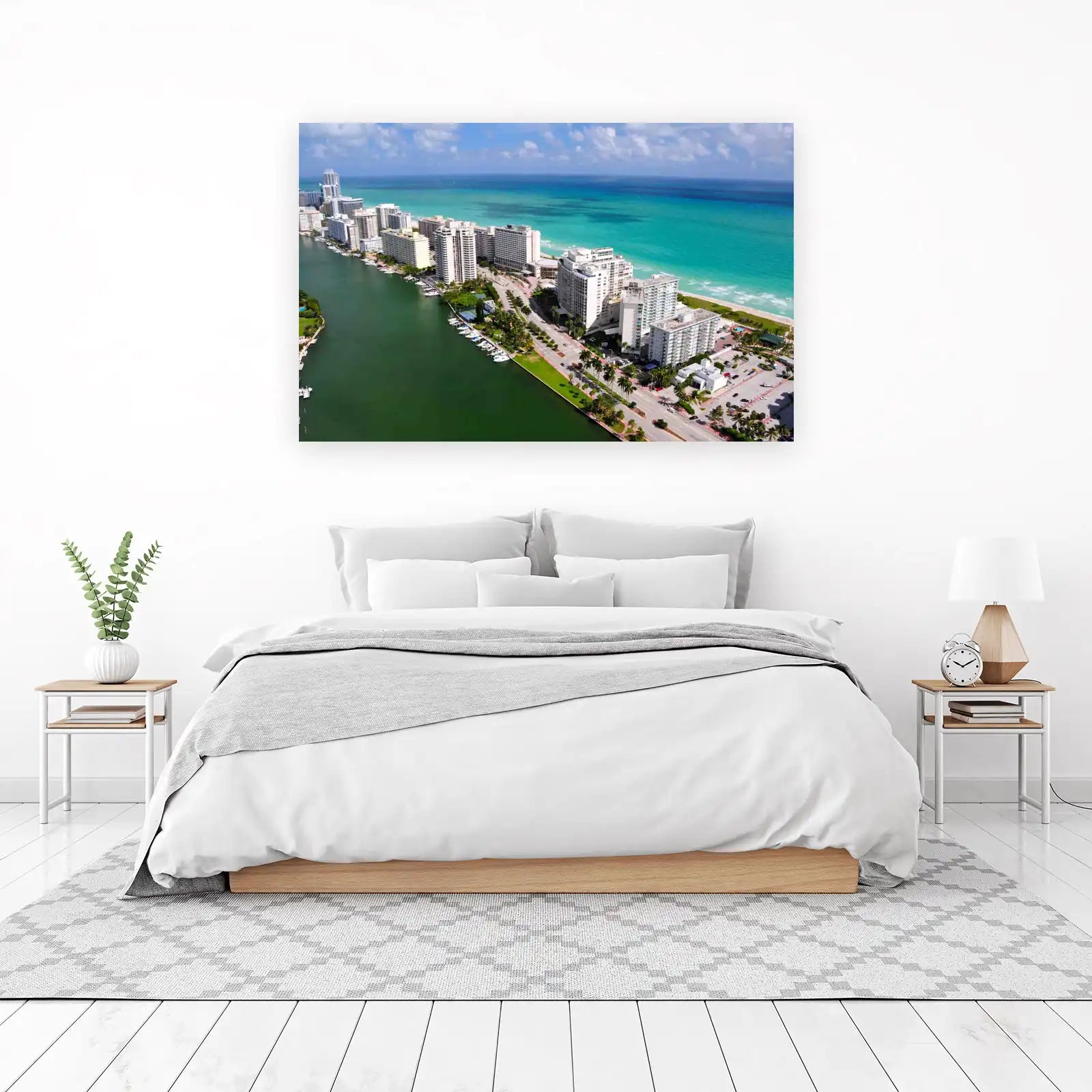 Miami Beach Skyline & Ocean Wall Art