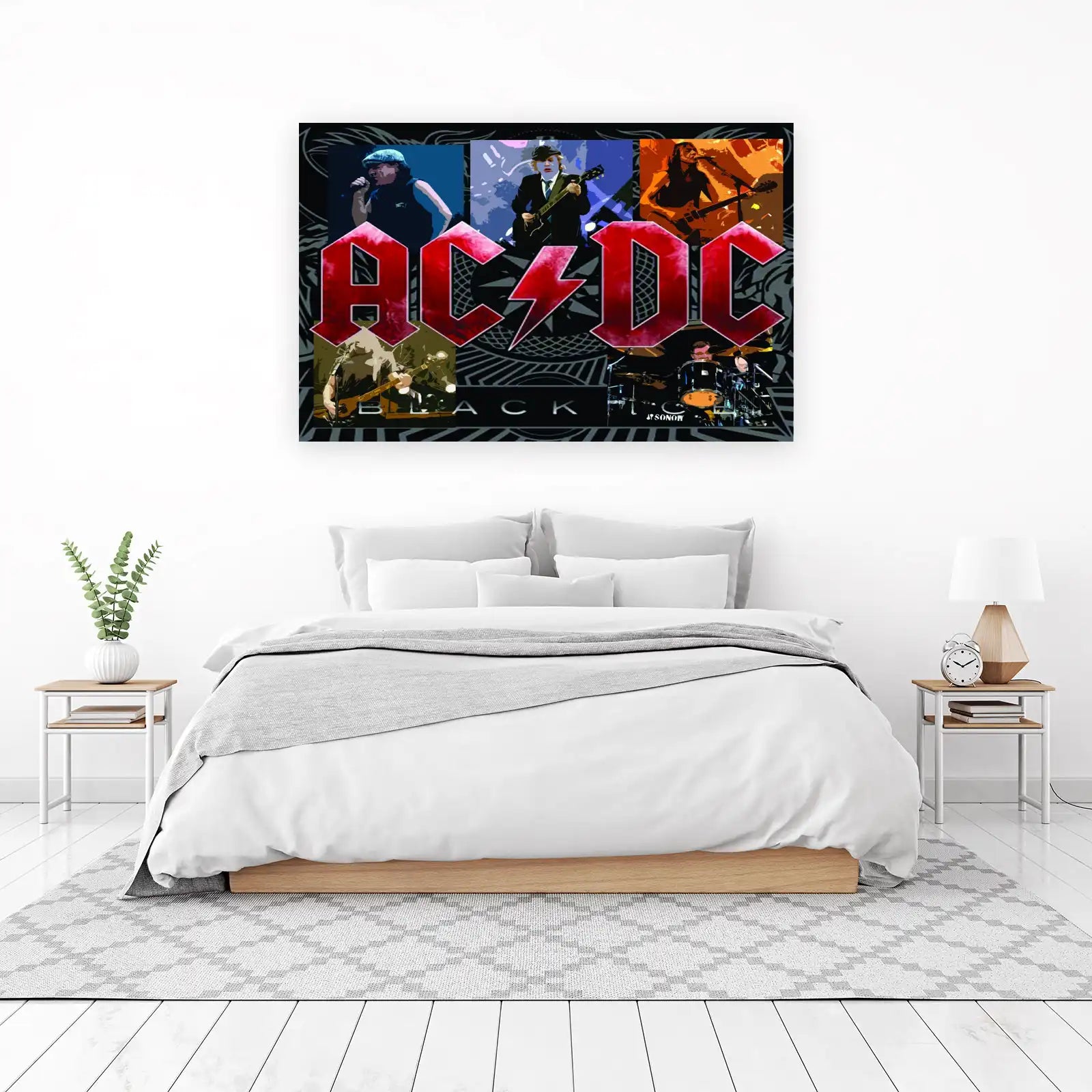 AC/DC Rock Legend Collage Wall Art