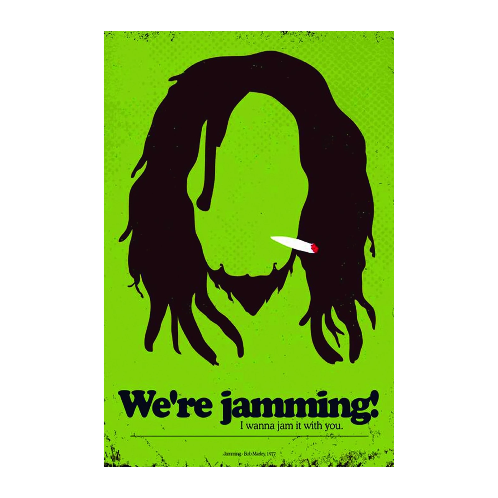 Bob Marley "We're Jamming" Poster Wall Art