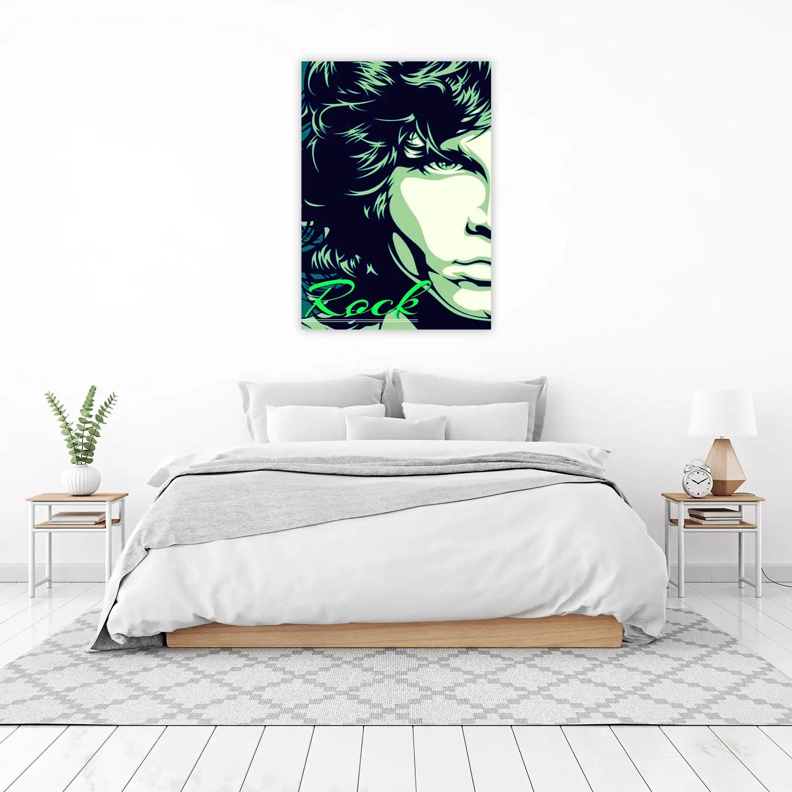 Iconic Rock Legend Portrait Wall Art