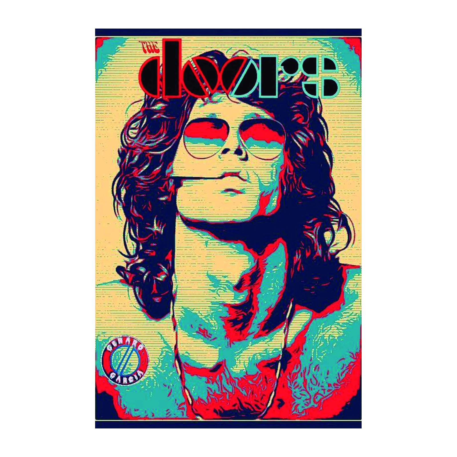 Jim Morrison Psychedelic Doors Wall Art