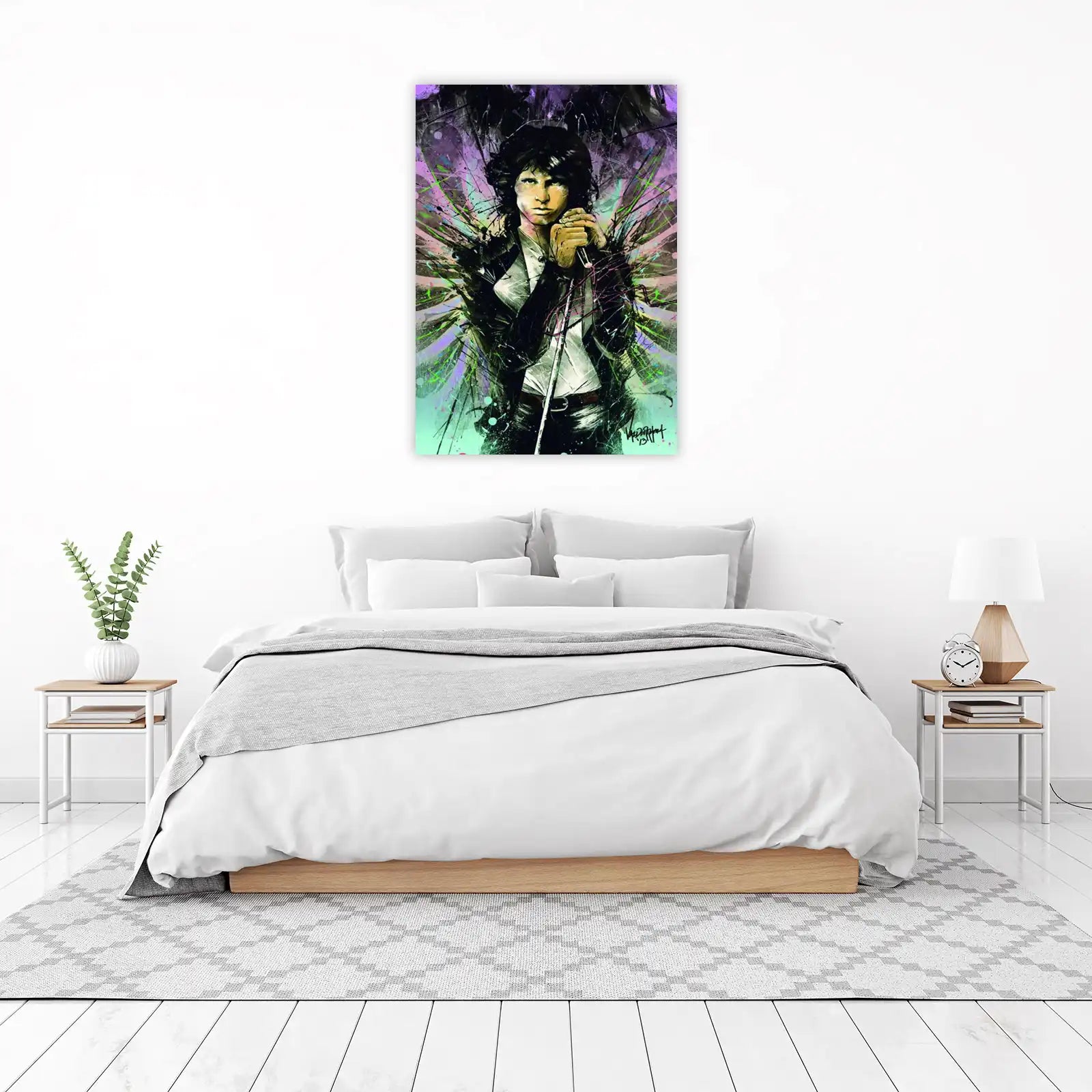 Psychedelic Jim Morrison Portrait Wall Art