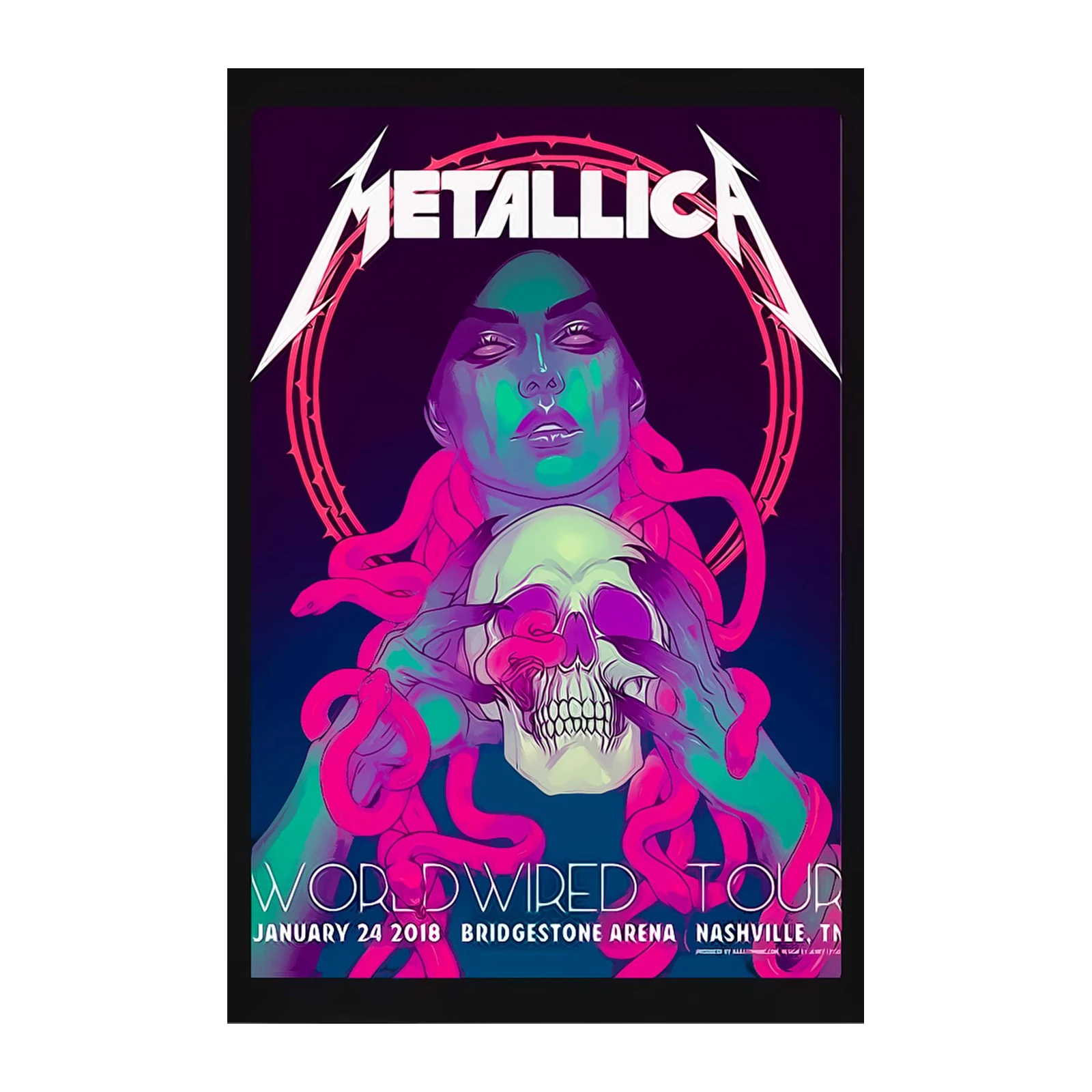 Metallica WorldWired Tour Skull Art Wall Art