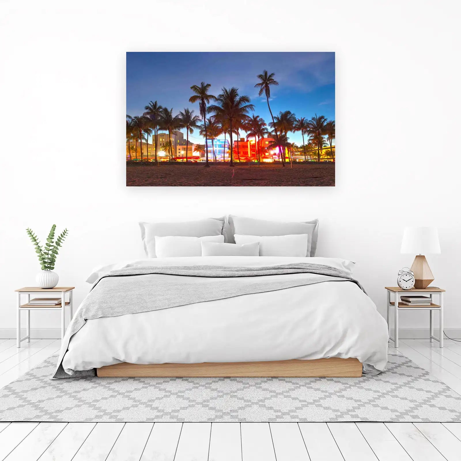 Miami Beach Art Deco Night Wall Art