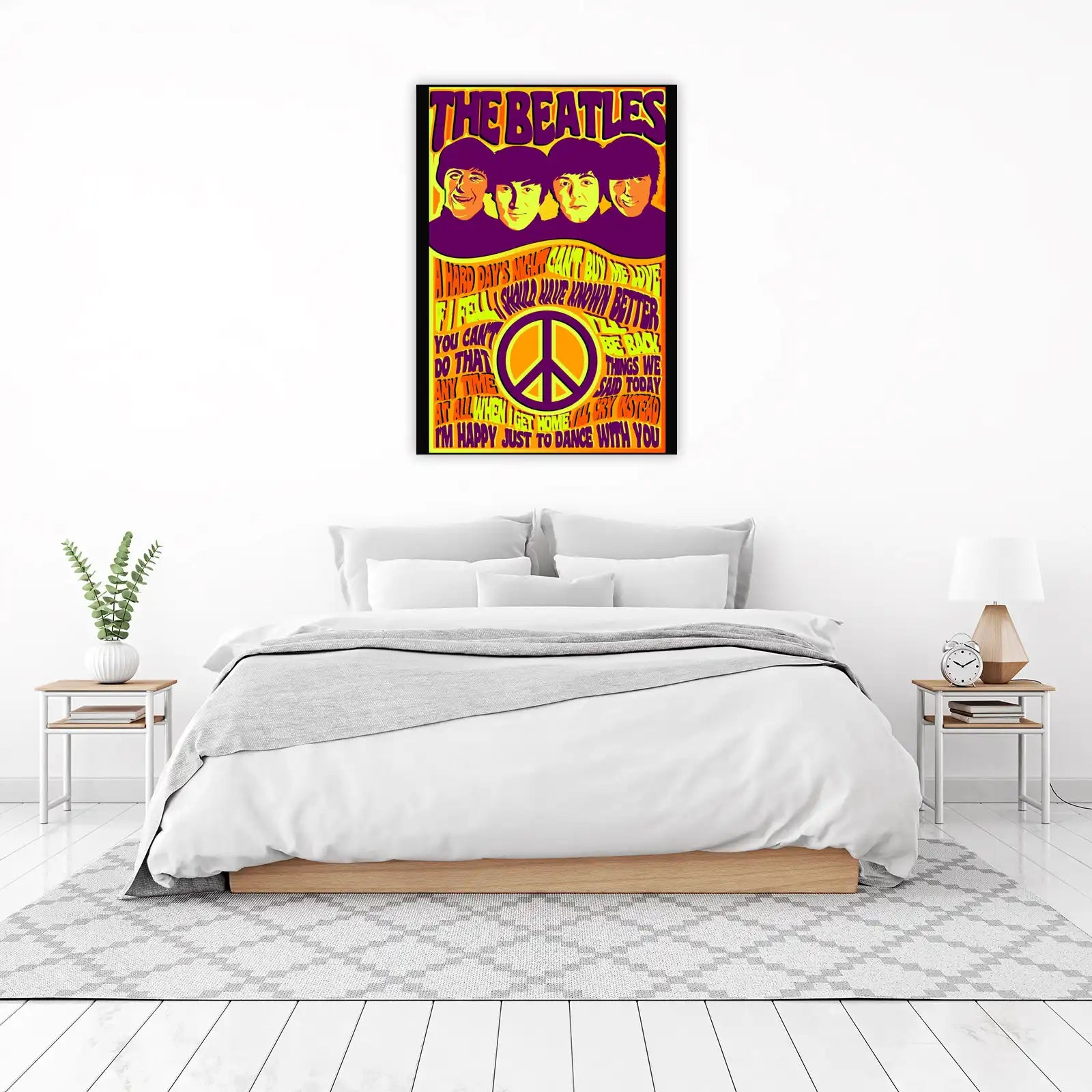 The Beatles Peace Sign Wall Art