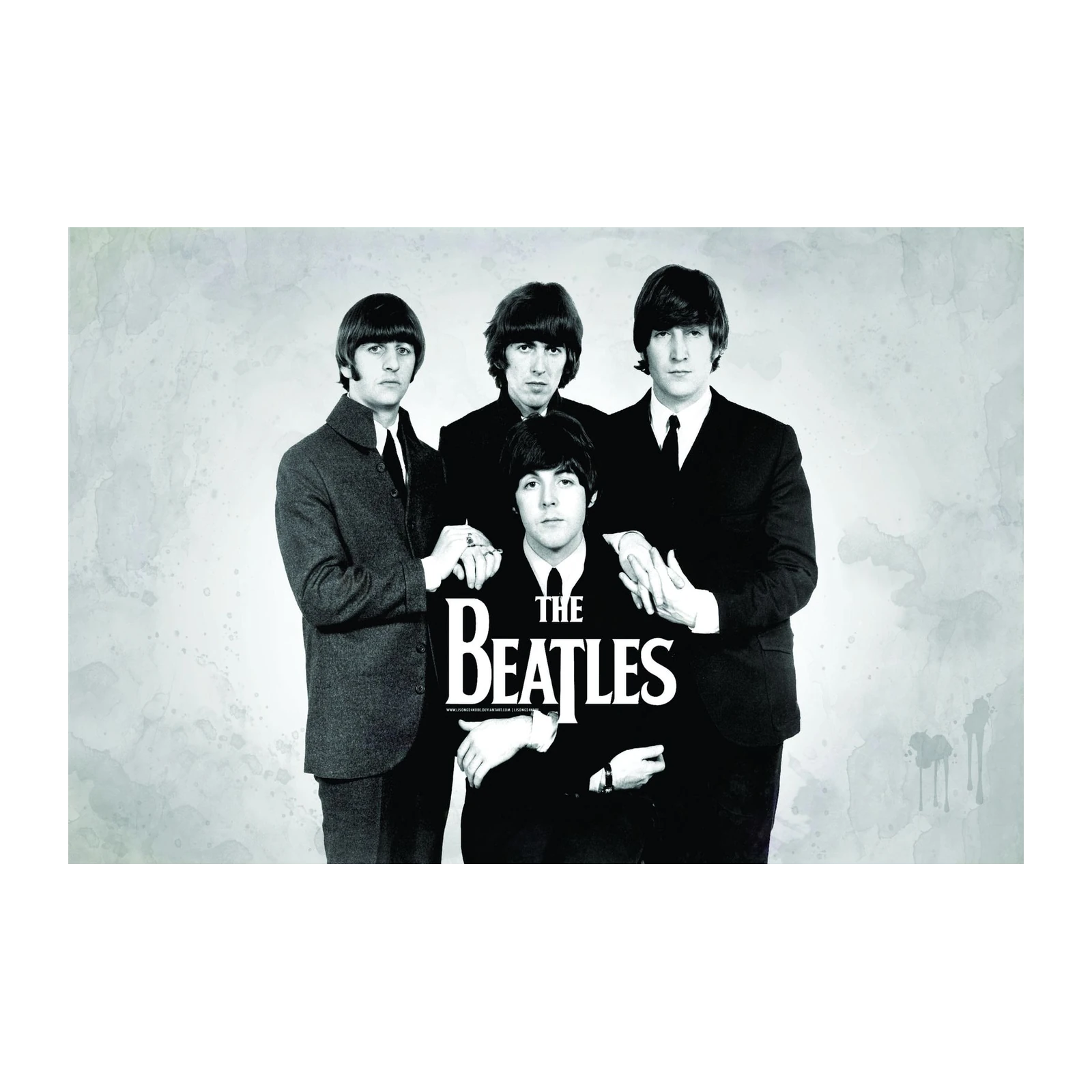Iconic Beatles Group Portrait Wall Art
