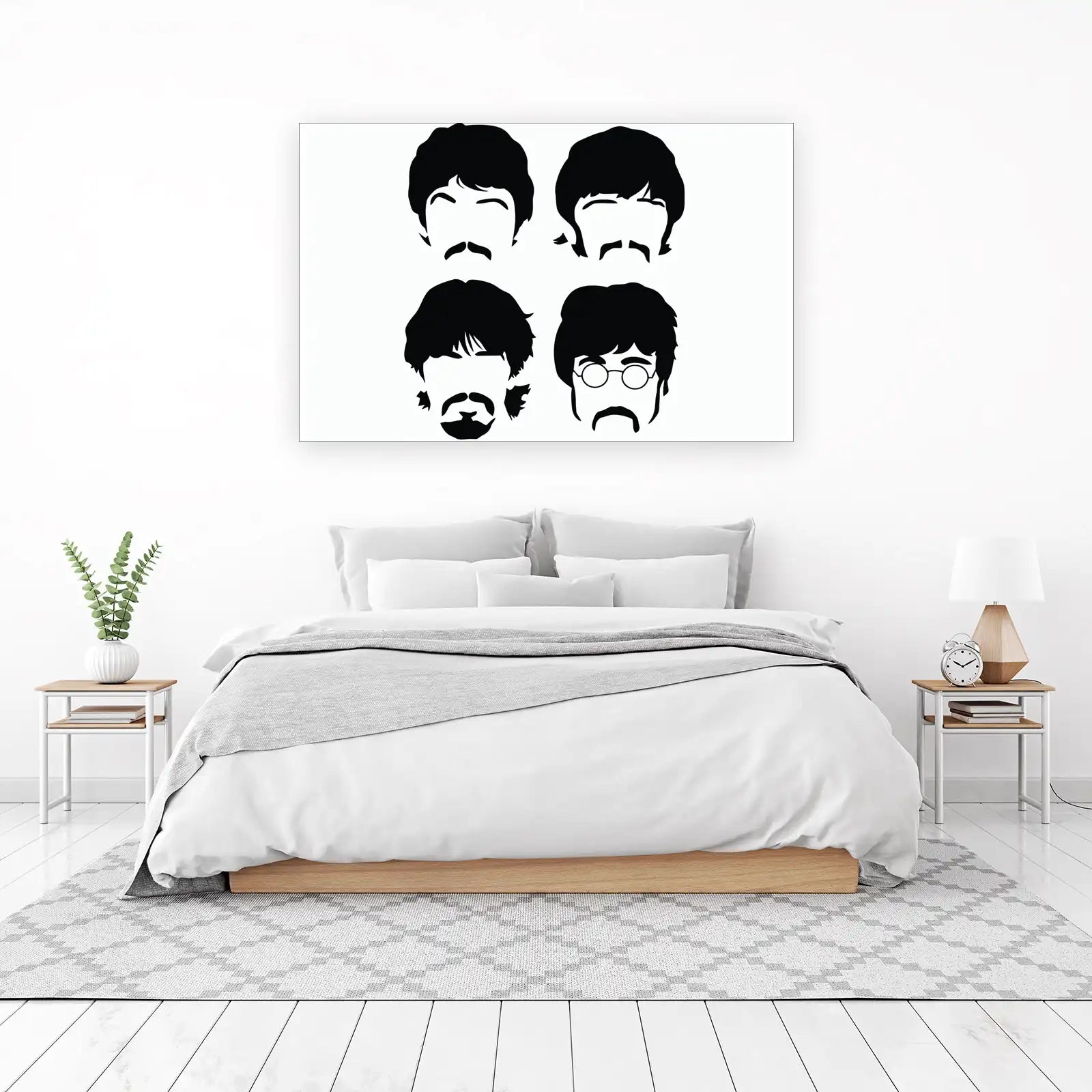 Iconic Rock Band Silhouette Art Wall Art
