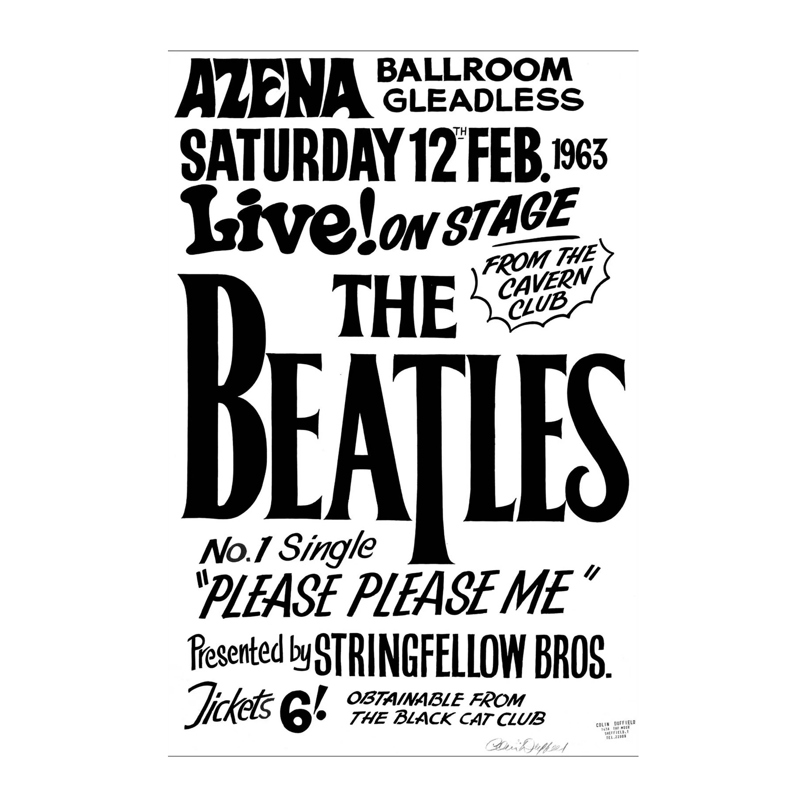 The Beatles 1963 Cavern Club Wall Art