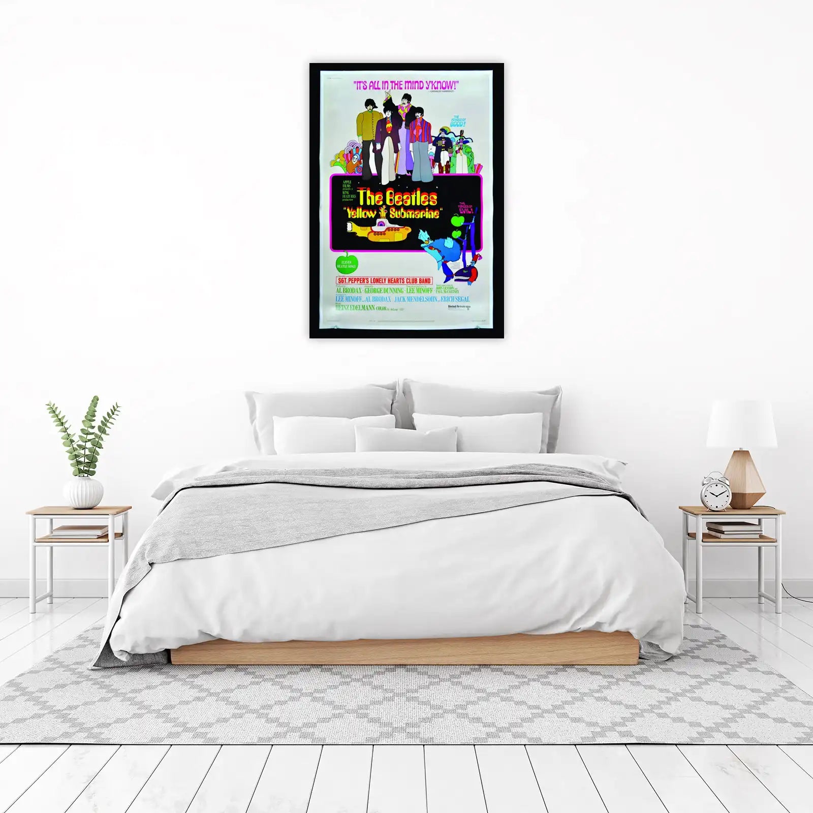 The Beatles Yellow Submarine Psychedelic Wall Art