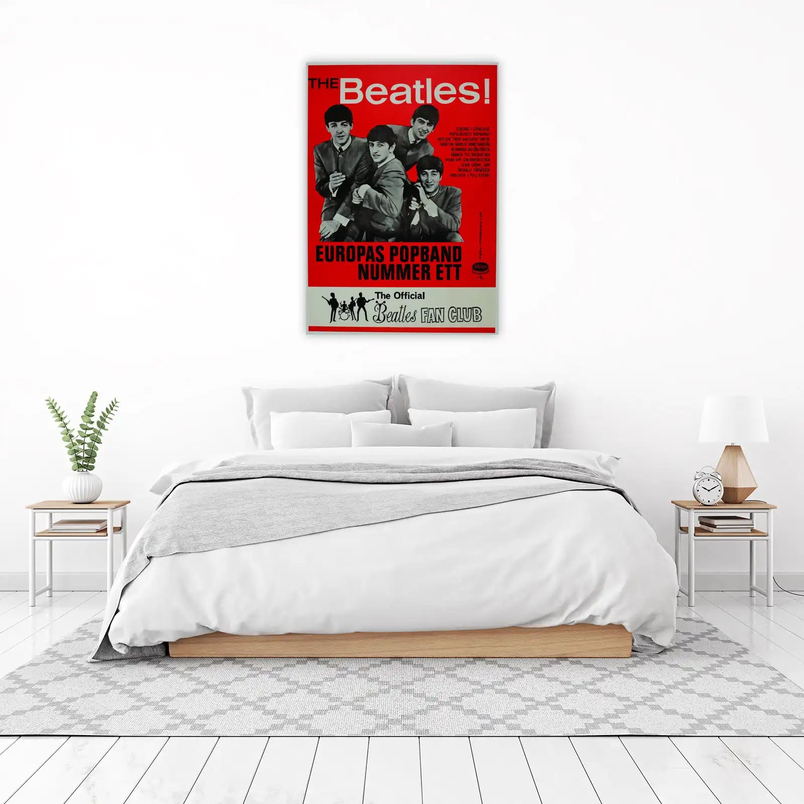 Vintage The Beatles European Tour Wall Art