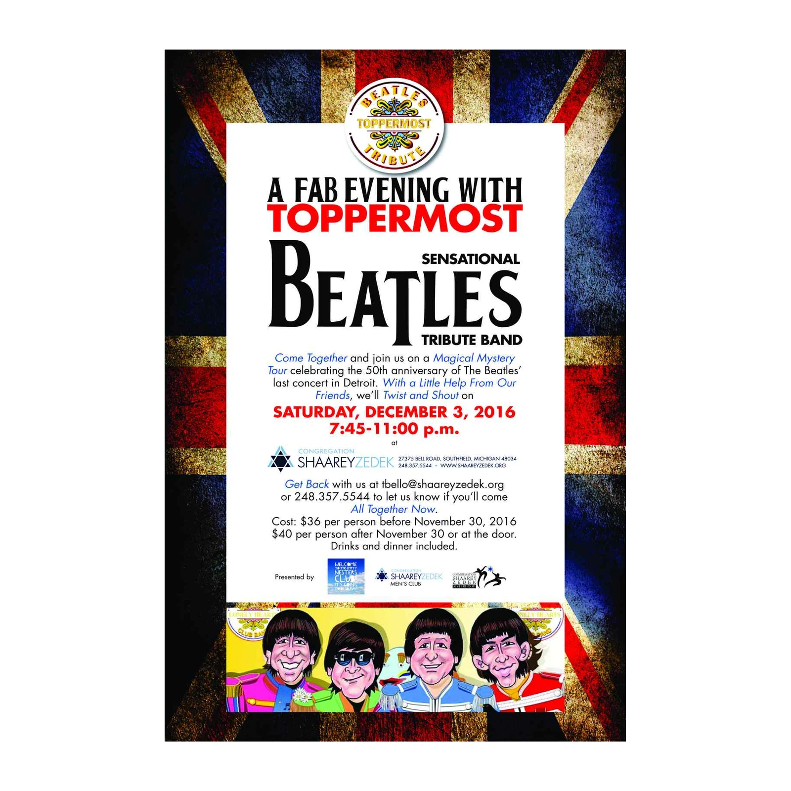 Fab Beatles Tribute Night Wall Art