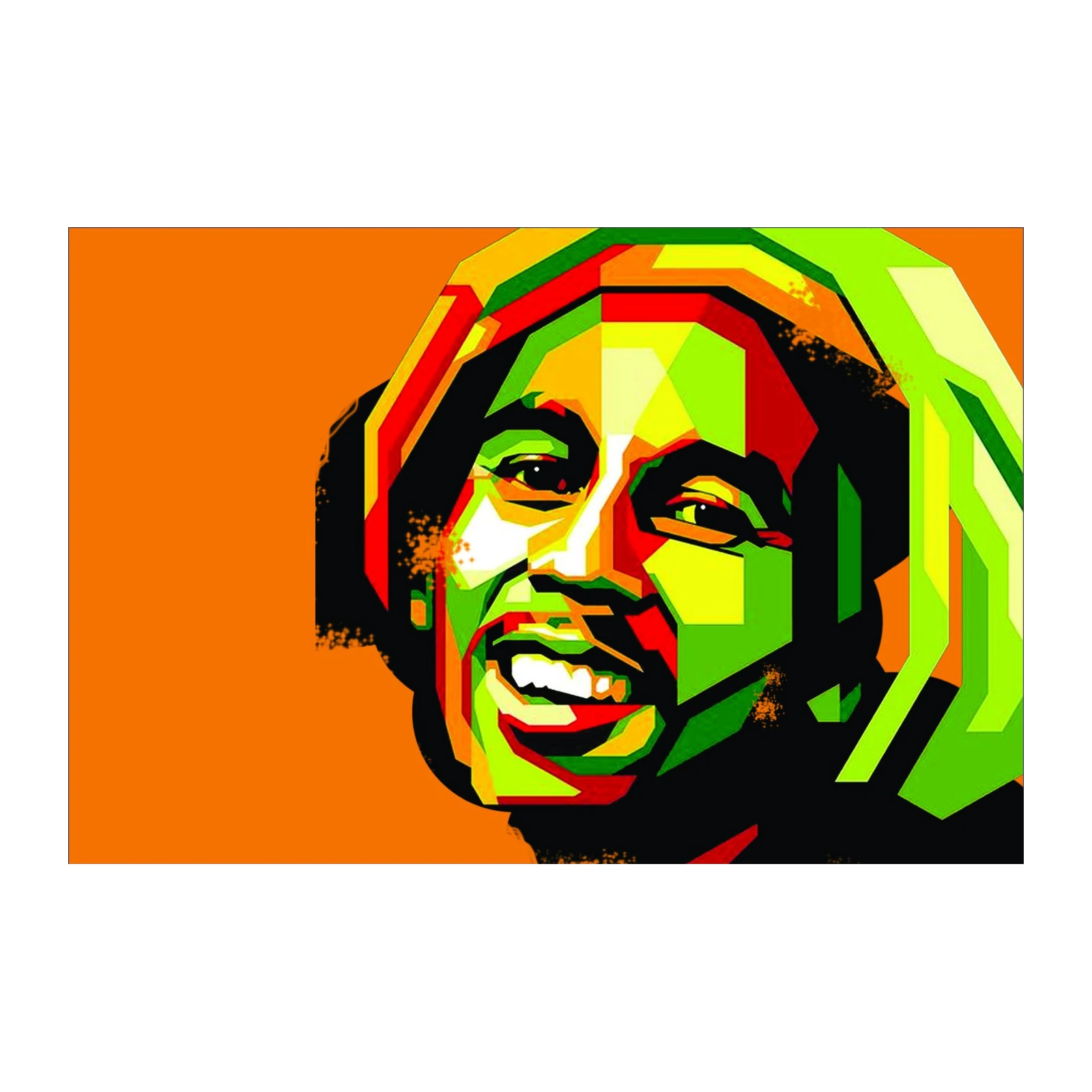 Vibrant Bob Marley Pop Art Wall Art