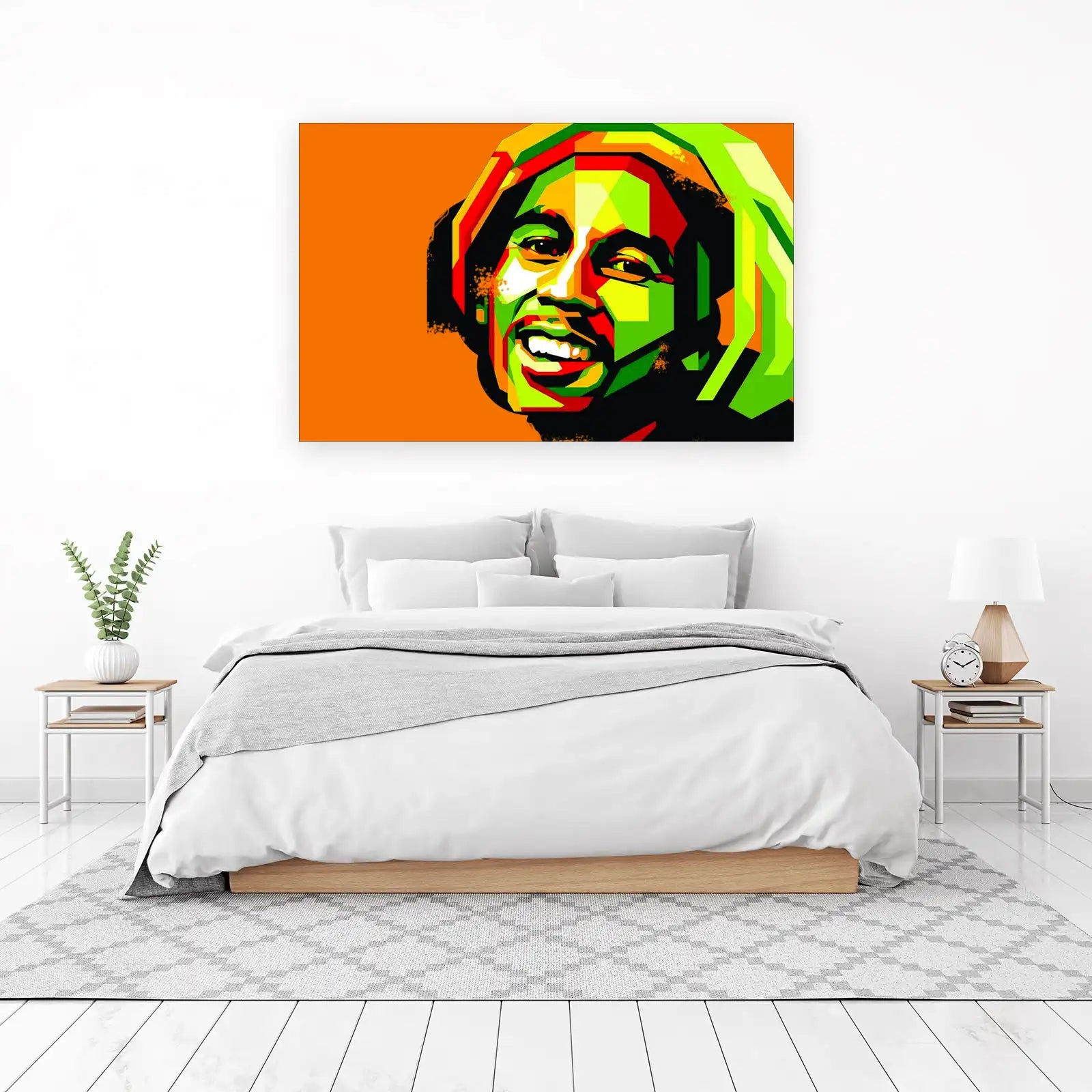 Vibrant Bob Marley Pop Art Wall Art