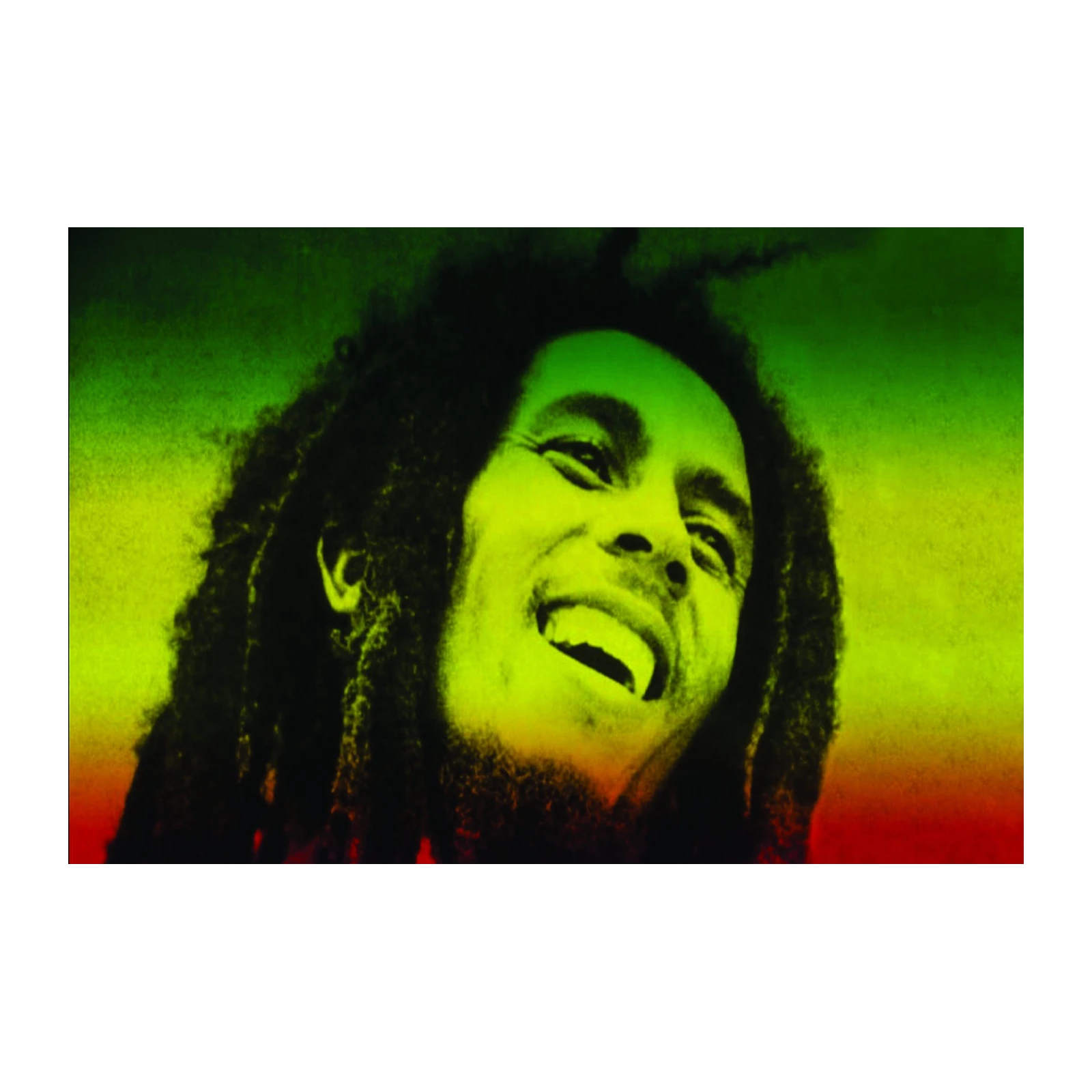 Vibrant Bob Marley Reggae Legend Wall Art