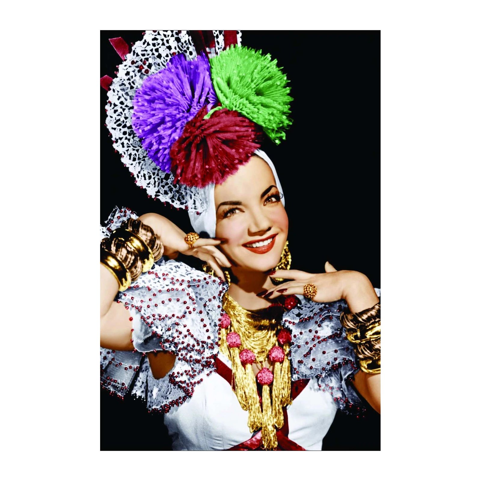 Vintage Latina Dancer Glamour Wall Art