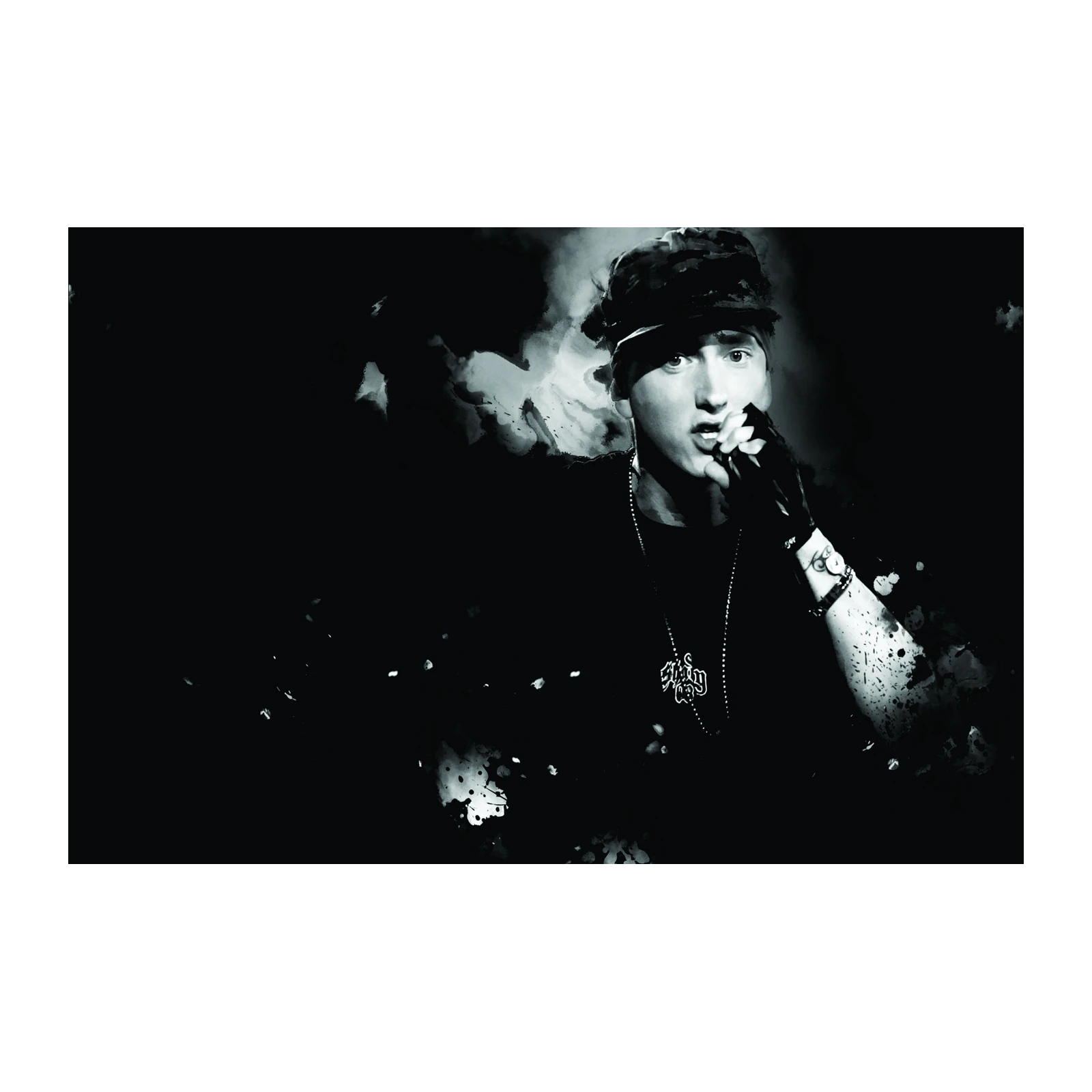 Eminem "Slim Shady" Black & White Wall Art