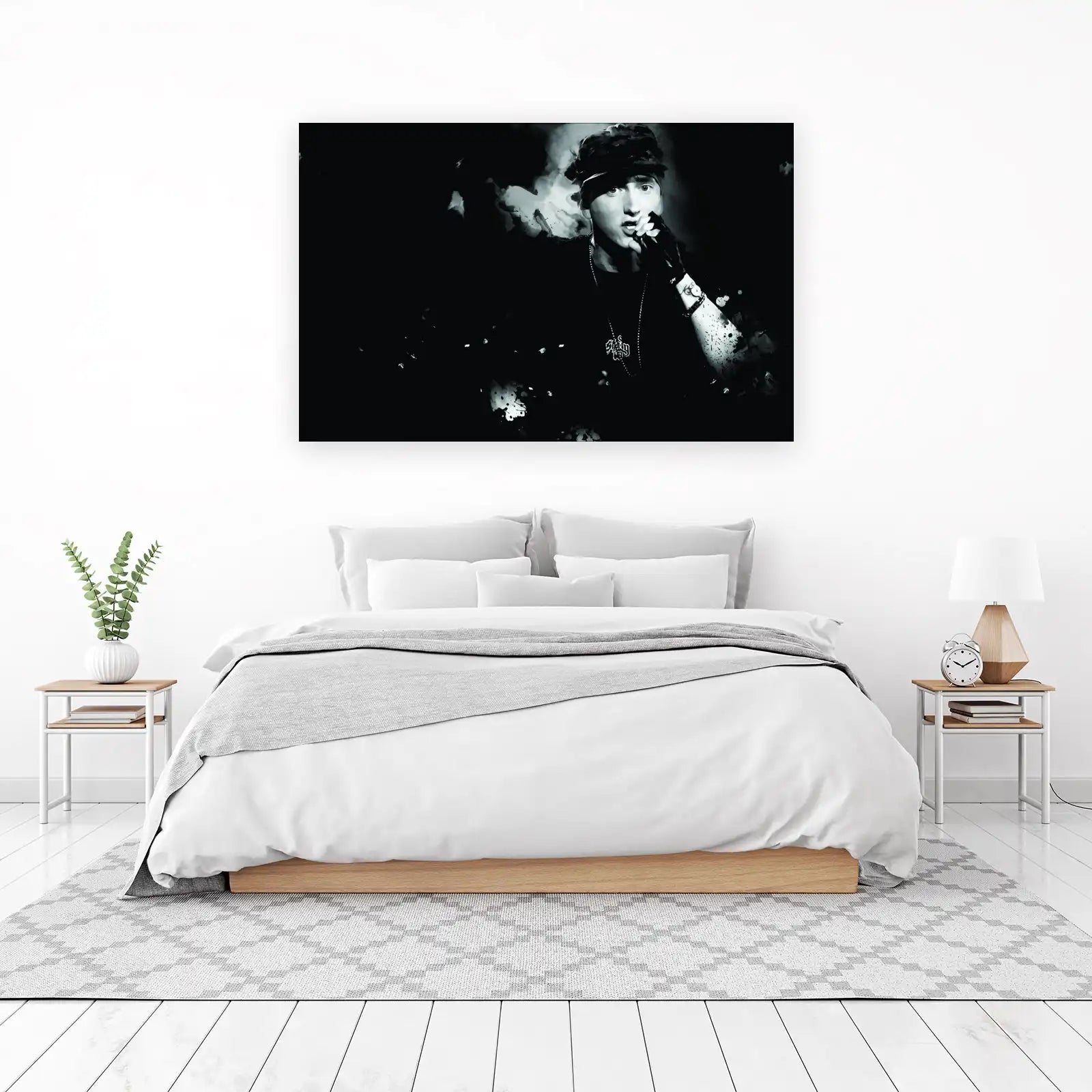 Eminem "Slim Shady" Black & White Wall Art