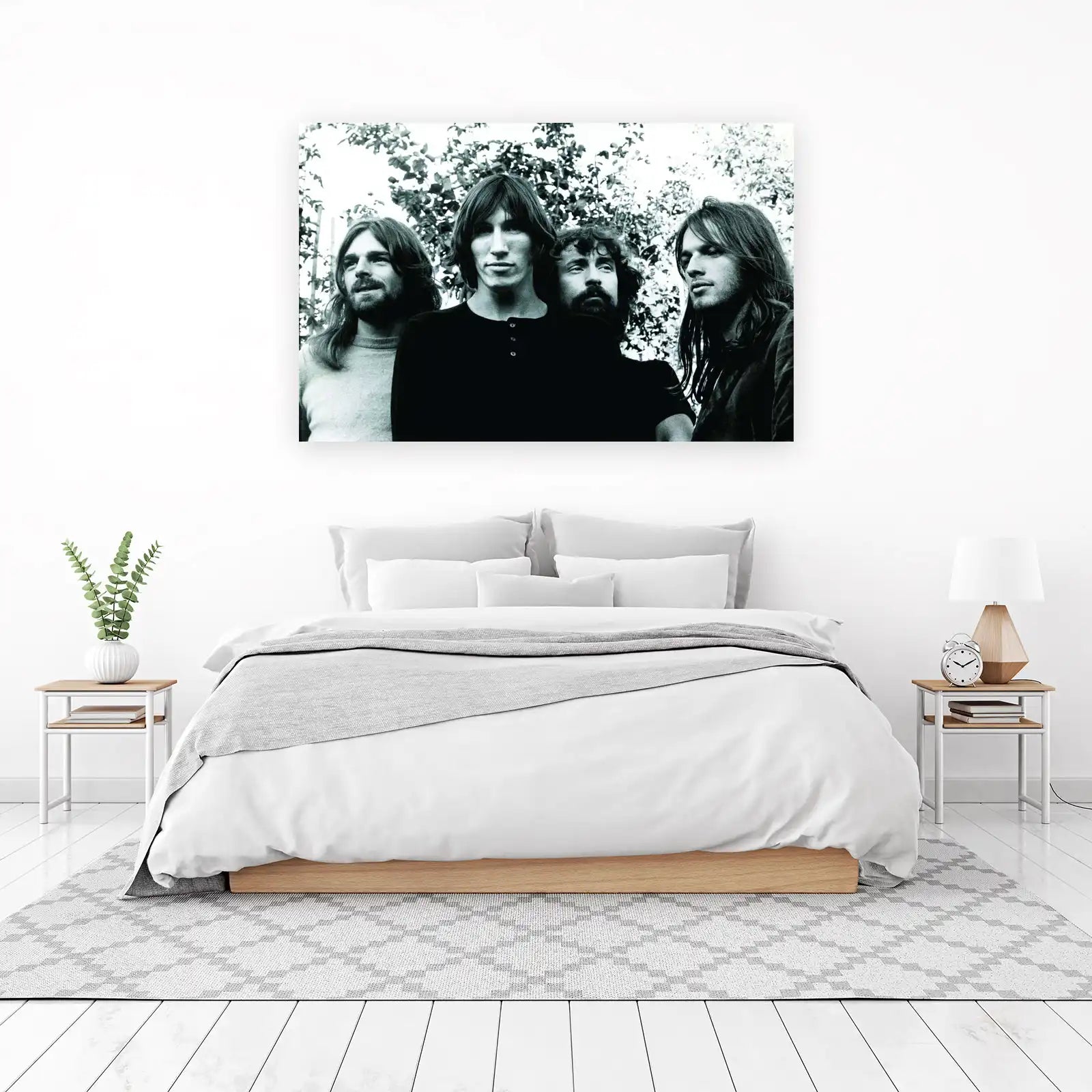 Iconic Band Portrait Black & White Wall Art
