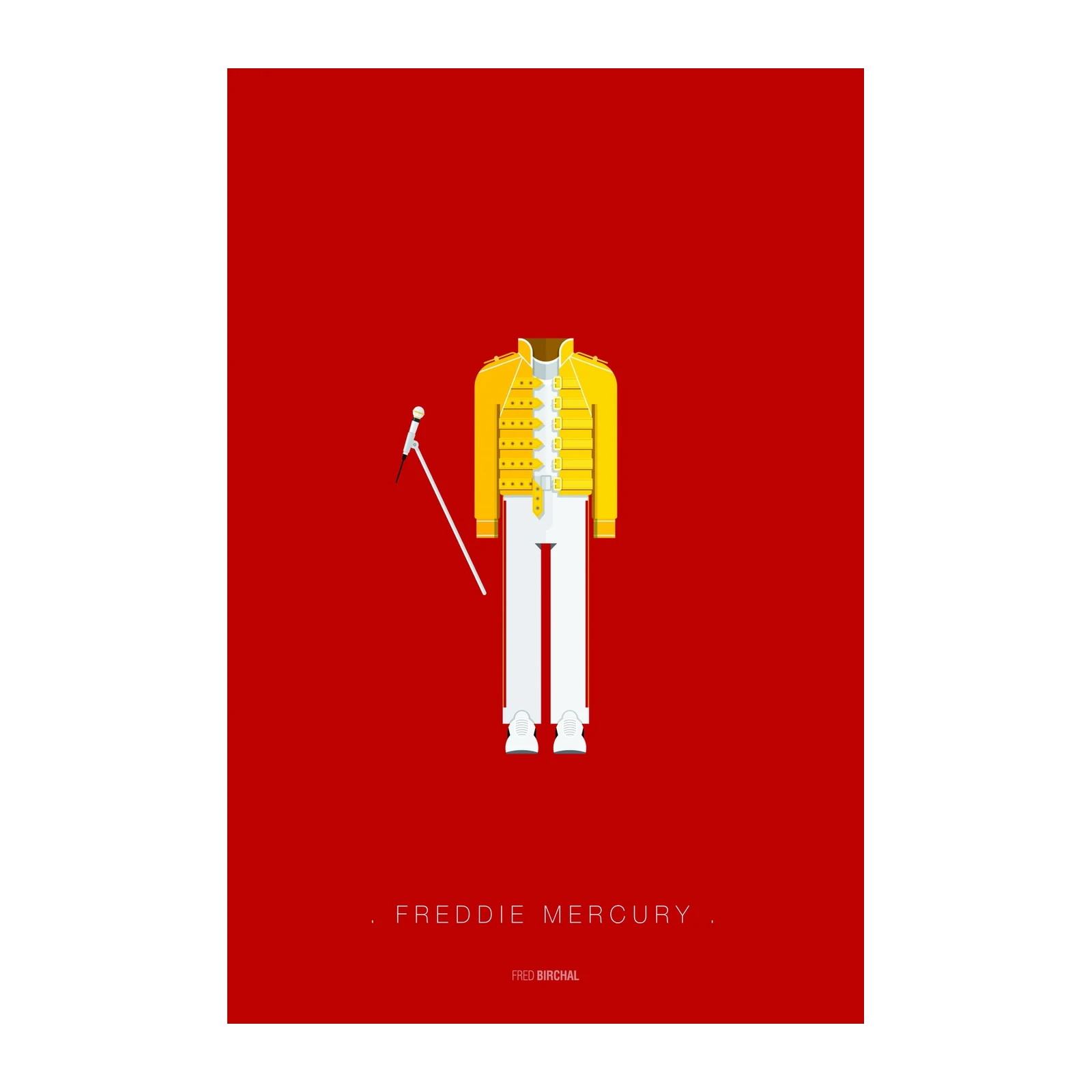 Iconic Freddie Mercury Jacket Wall Art
