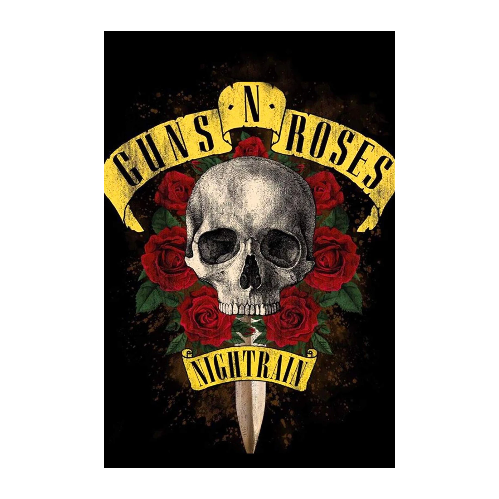 Guns N' Roses Nightrain Skull Art Wall Art