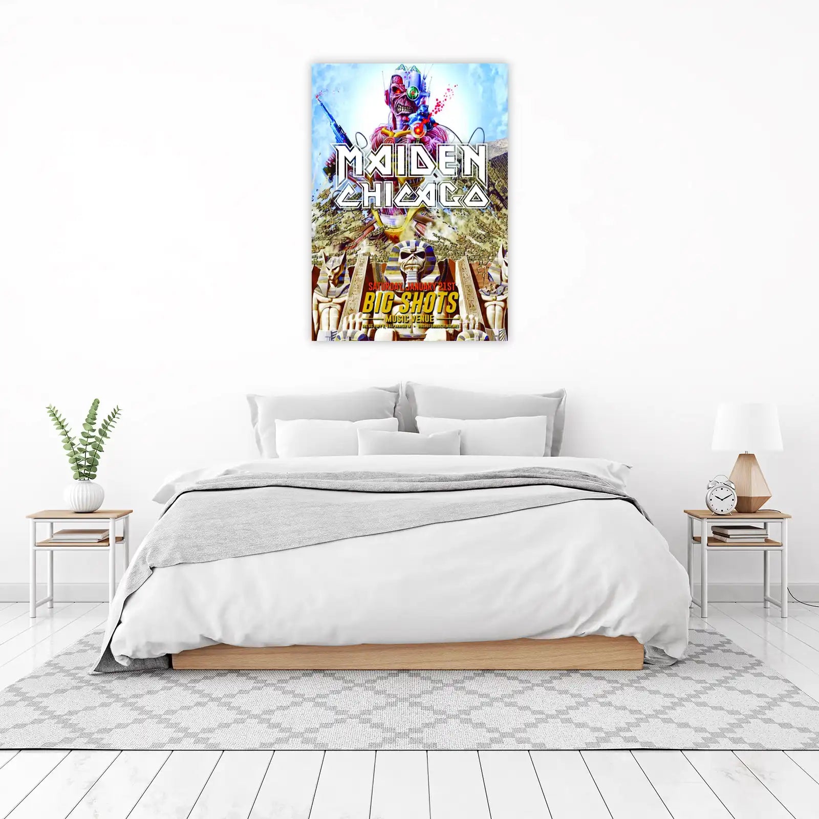 Iron Maiden Eddie Egyptian Pyramid Wall Art