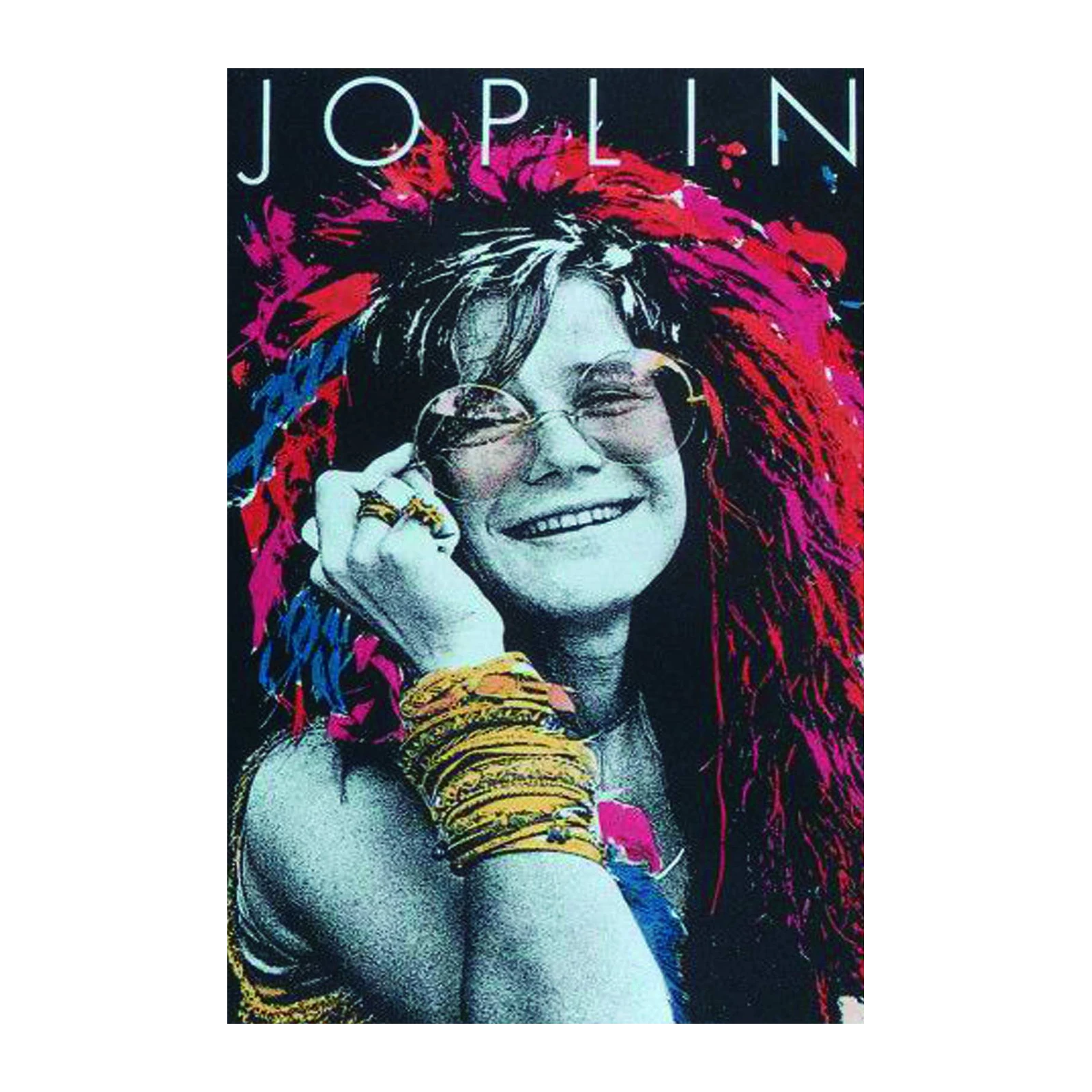 Retro Janis Joplin Psychedelic Icon Wall Art